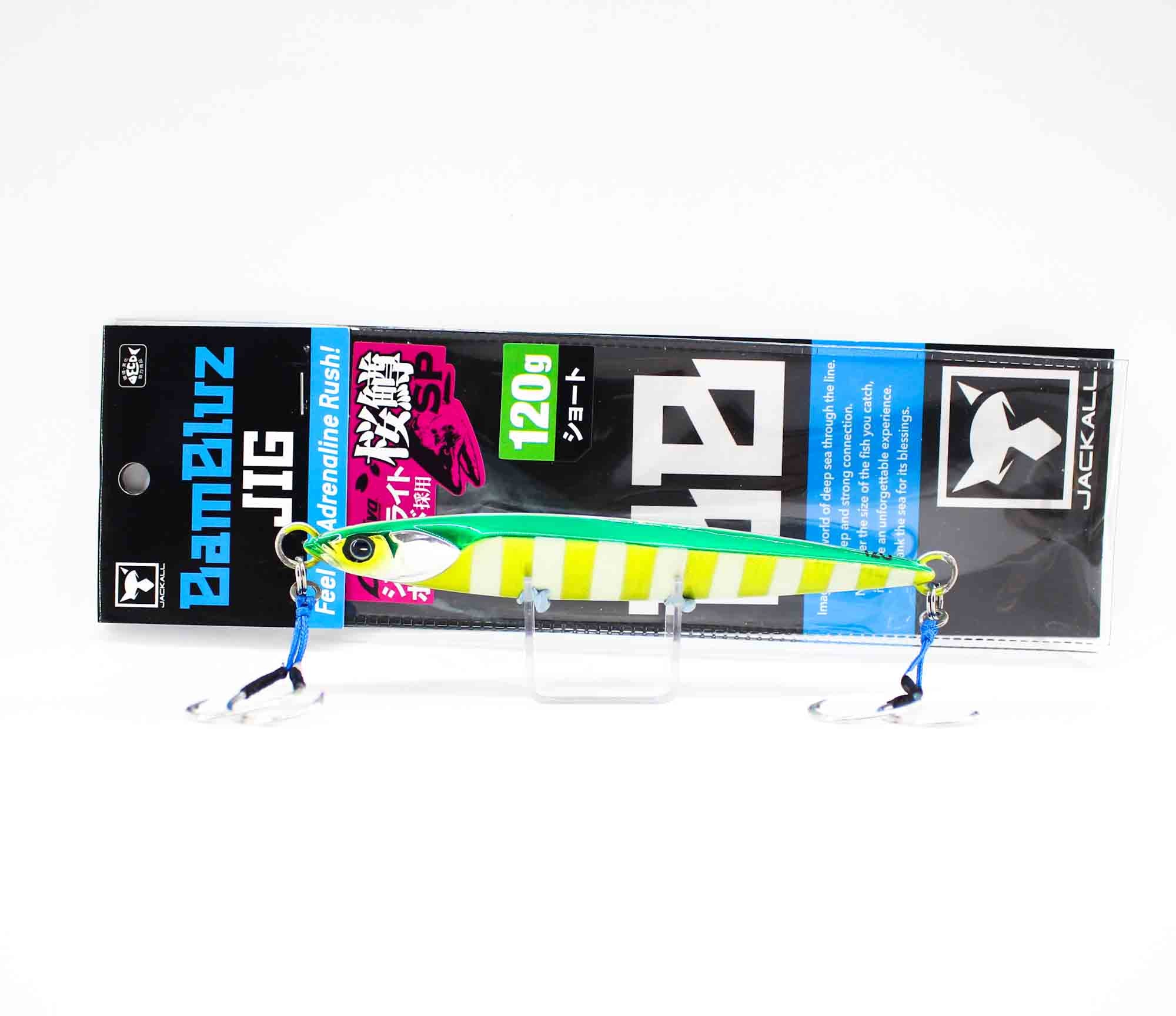 Jackall Metal Jig Bambluz Short Sakuramasu 120 grams Grikin Glow (3637)