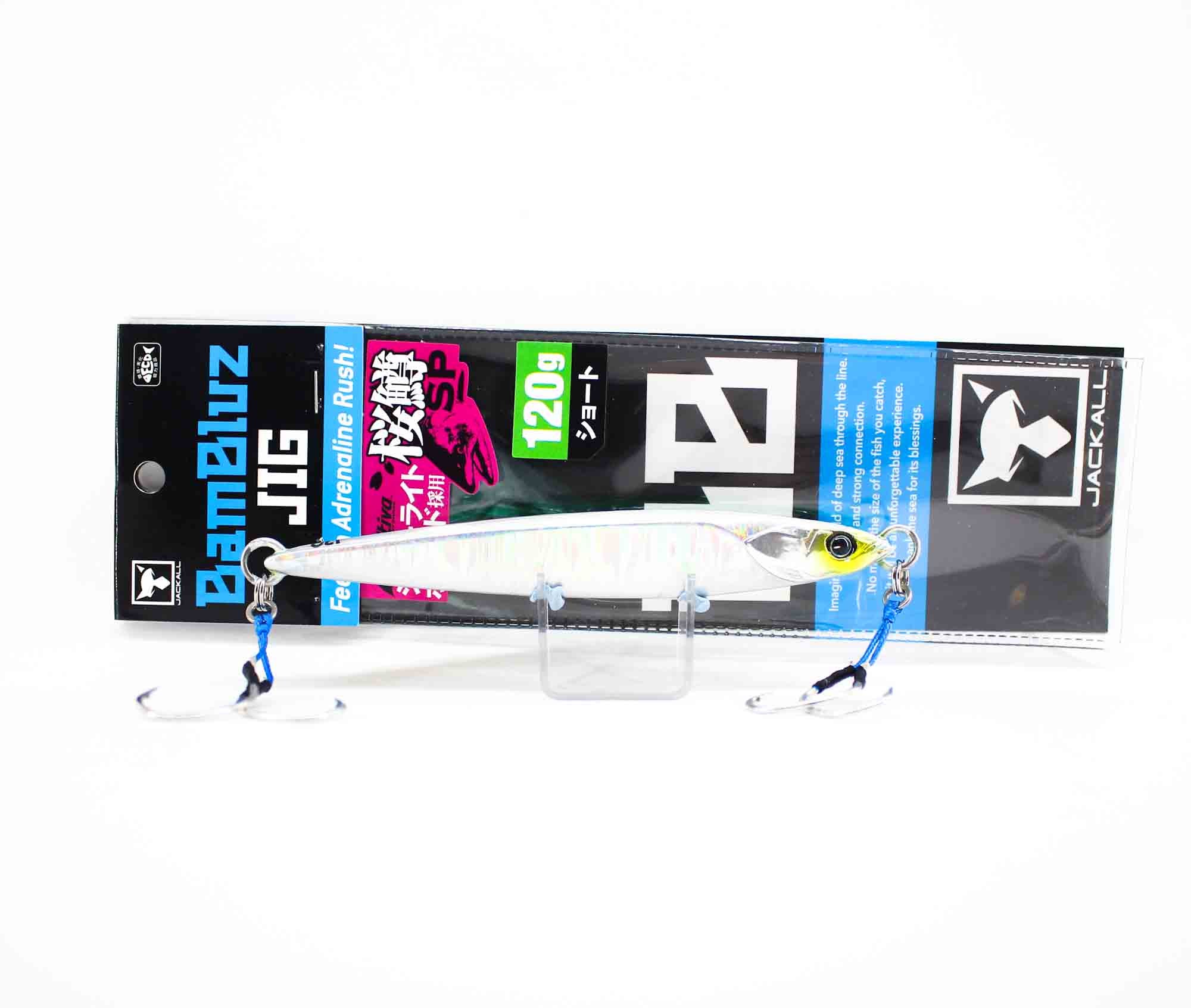 Jackall Metal Jig Bambluz Short Sakuramasu 120 grams Grikin Glow (3637)