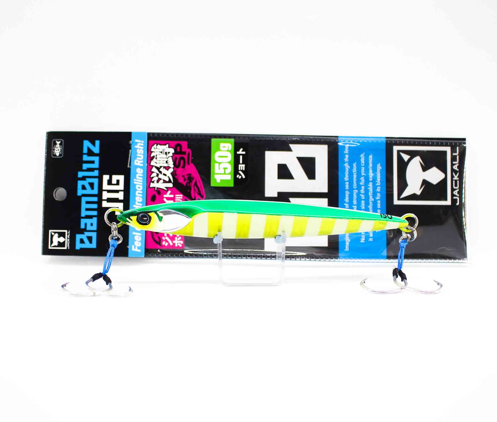 Jackall Metal Jig Bambluz Short Sakuramasu 150 grams Grikin Glow (3682)