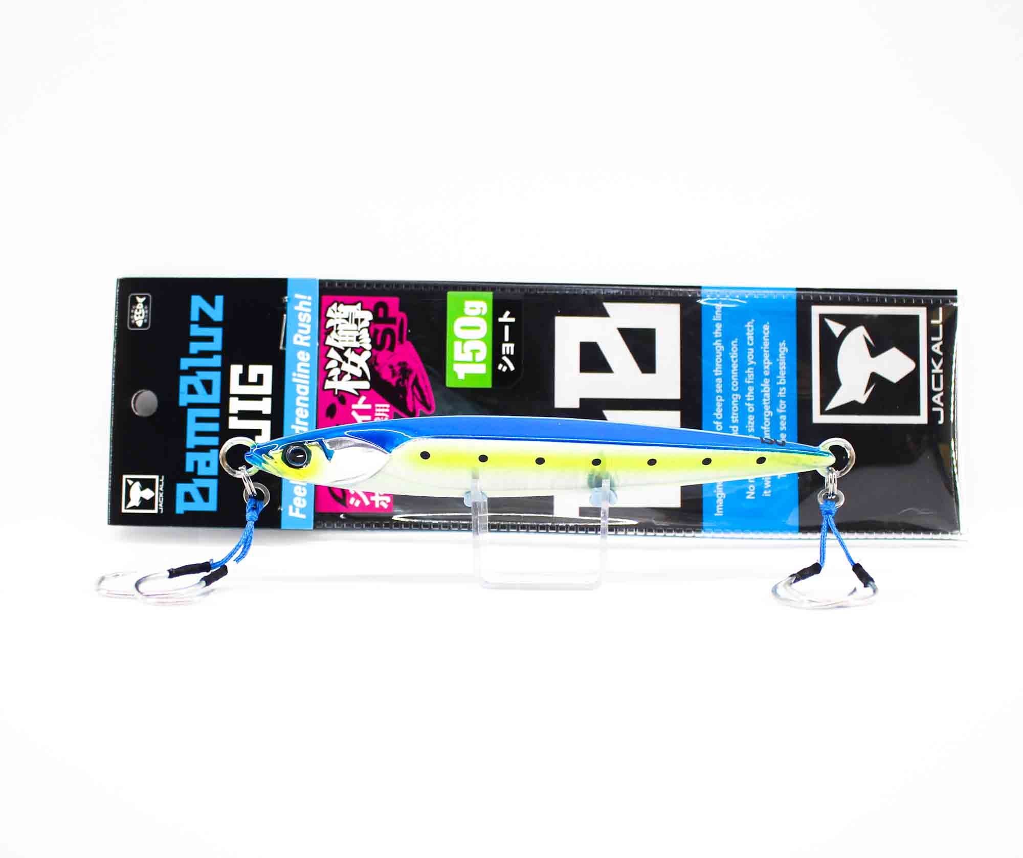 Jackall Metal Jig Bambluz Short Sakuramasu 150 grams Iwashi Glow (3705)