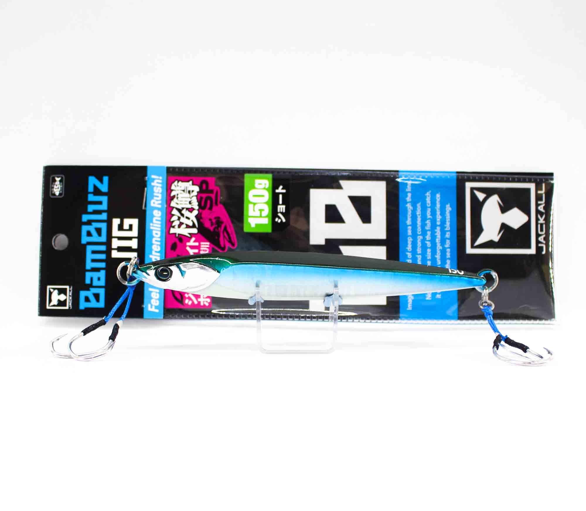 Jackall Metal Jig Bambluz Short Sakuramasu 150 grams Meroudo Glow (3729)