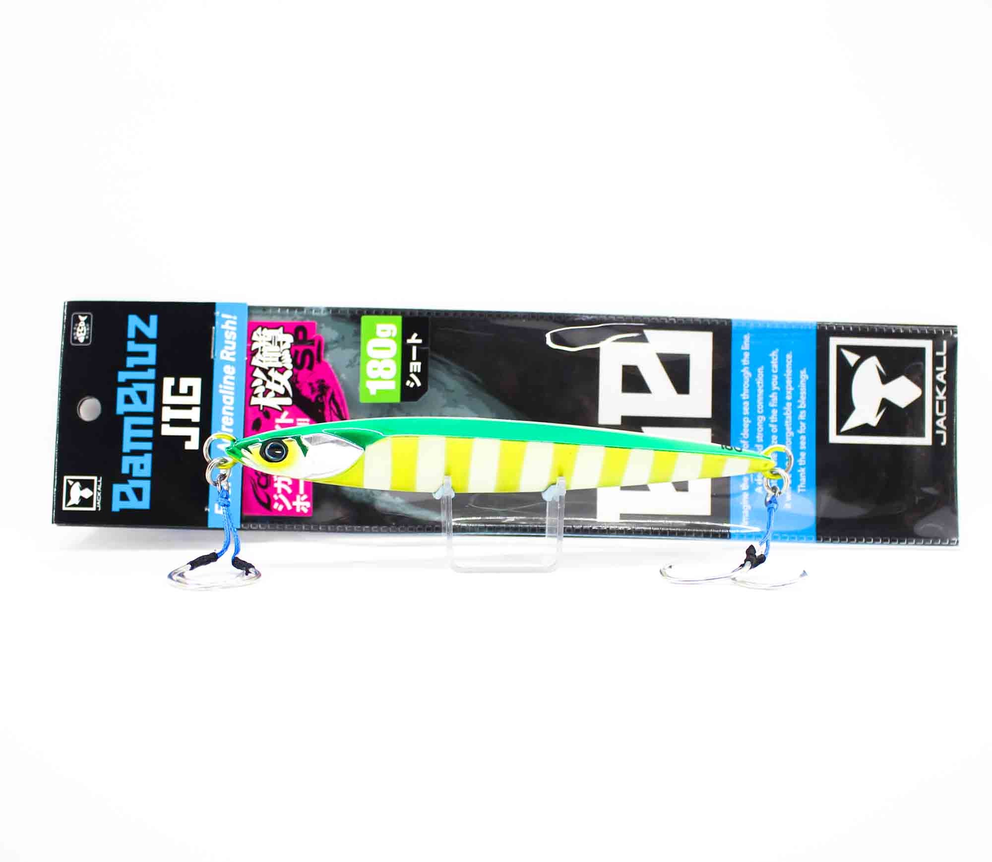 Jackall Metal Jig Bambluz Short Sakuramasu 180 grams Grikin Glow (3736)