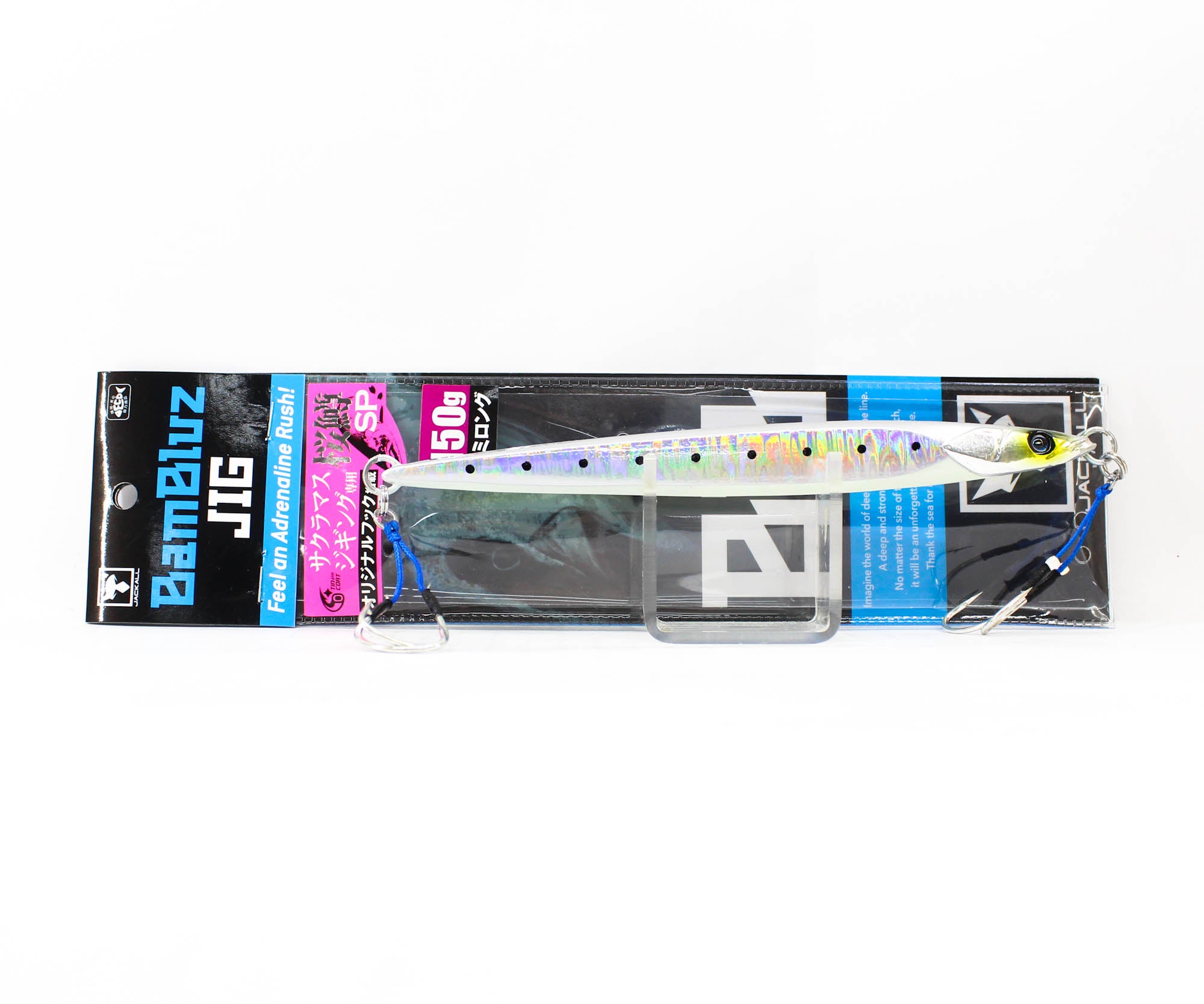Jackall Metal Jig Bambluz Semi Long 150 grams Iwashi Glow Belly (3859)