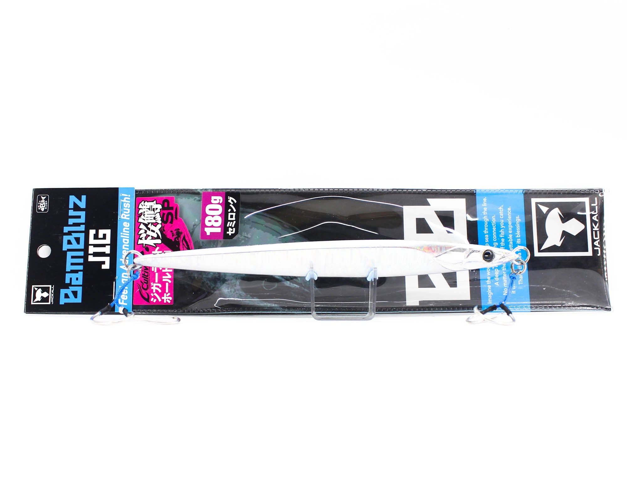 Jackall Metal Jig Bambluz Semi Long Sakuramasu 180 grams Jinbe Glow (3910)
