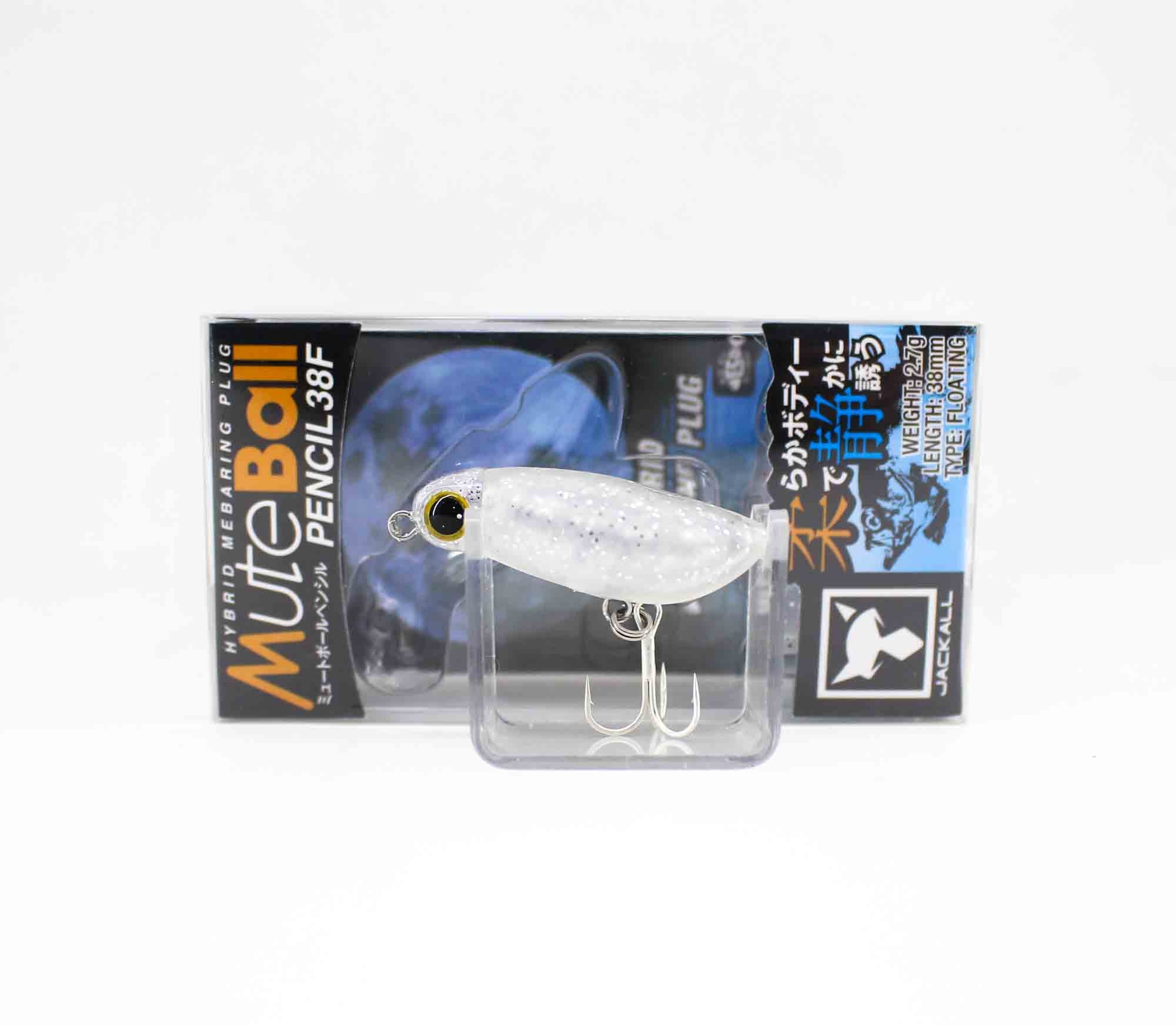Jackall Mute Ball Pencil 38F Floating Lure Clear Silver Lame (4955)