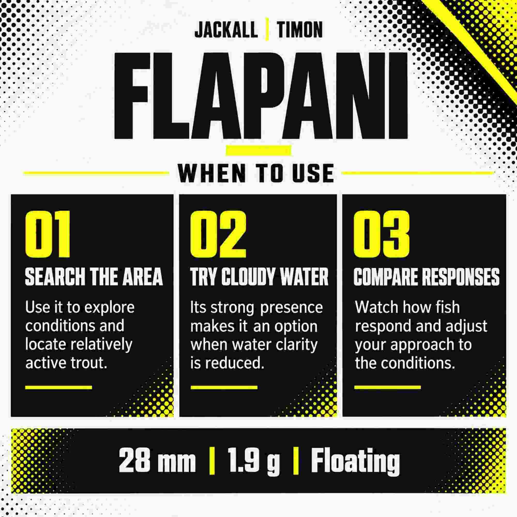 Jackall Timon Flapani 28 mm Floating Lure TK Glow (5136)
