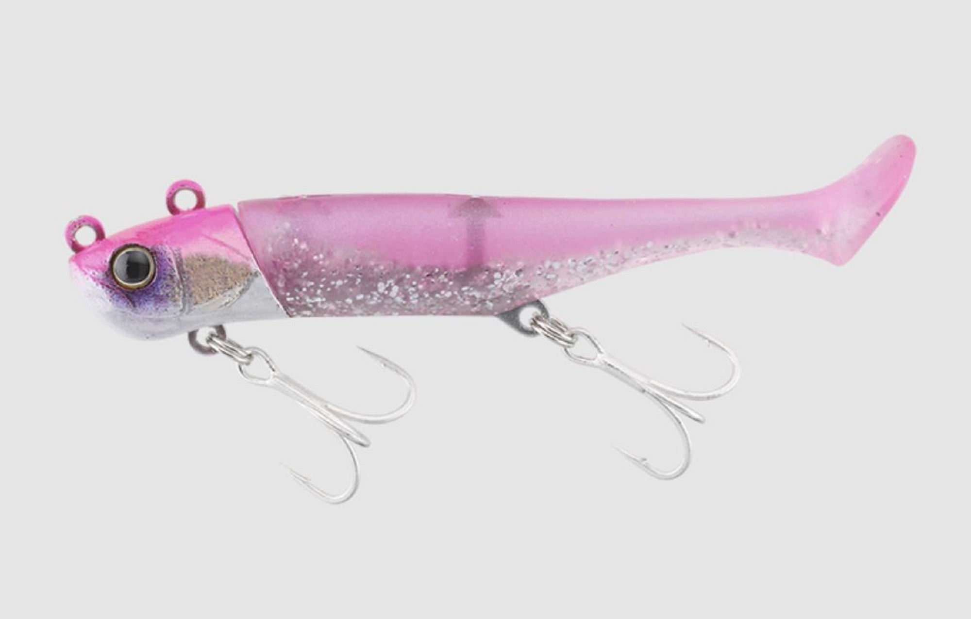 Jackall Big Backer Wagshad 15 grams 90 mm Sinking Lure Pink Silver (5365)