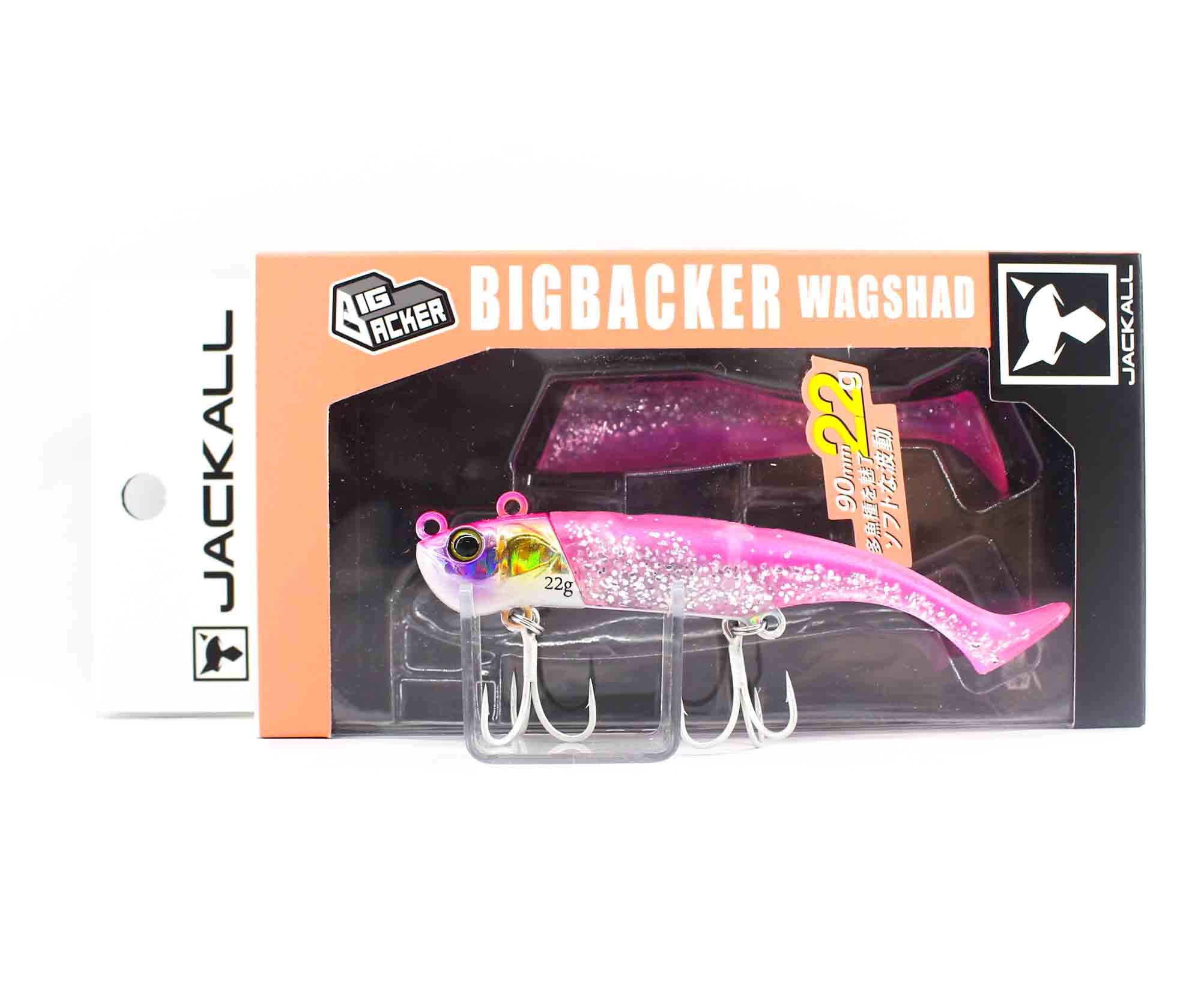 Jackall Big Backer Wagshad 22 grams 90 mm Sinking Lure Pink Silver (5440)