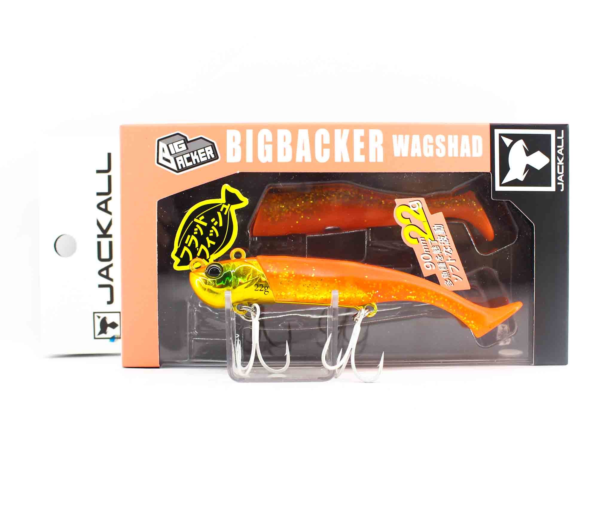 Jackall Big Backer Wagshad 22 grams 90 mm Sinking Lure Orange Gold (5495)
