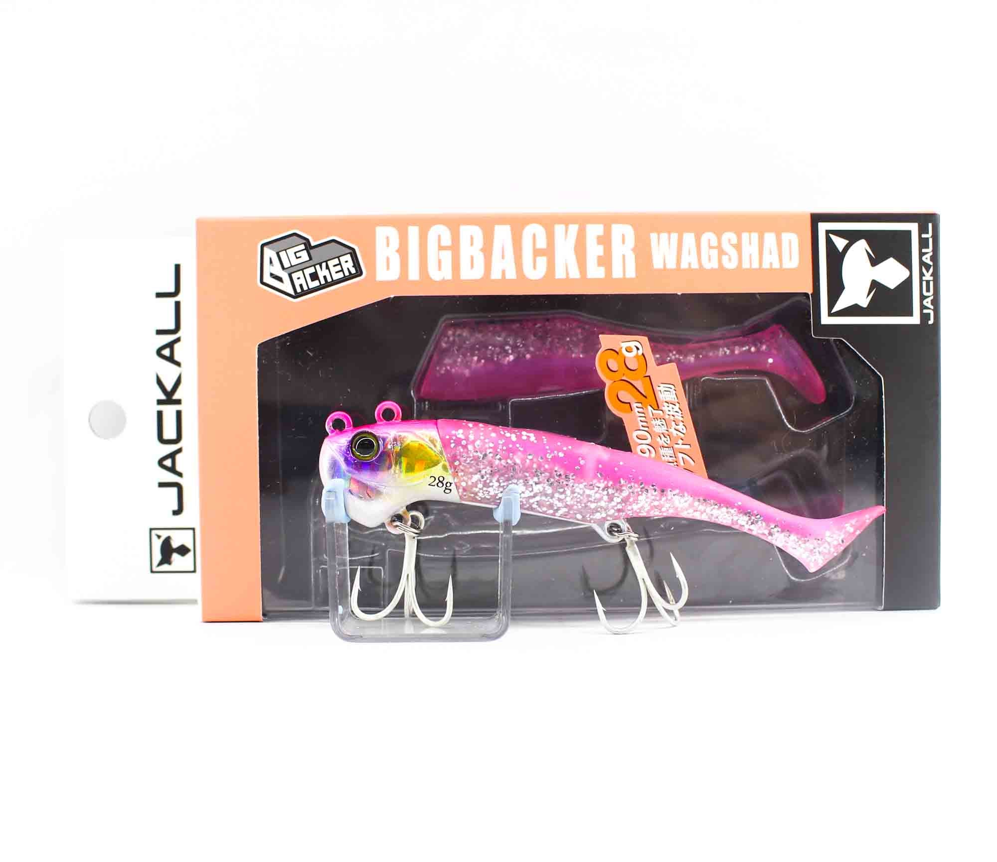 Jackall Big Backer Wagshad 28 grams 90 mm Sinking Lure Pink Silver (5525)