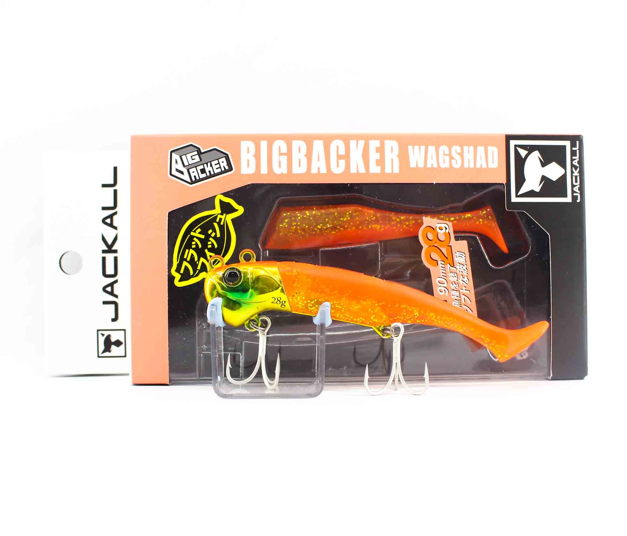 Jackall Big Backer Wagshad 28 grams 90 mm Sinking Lure Orange Gold (5570)