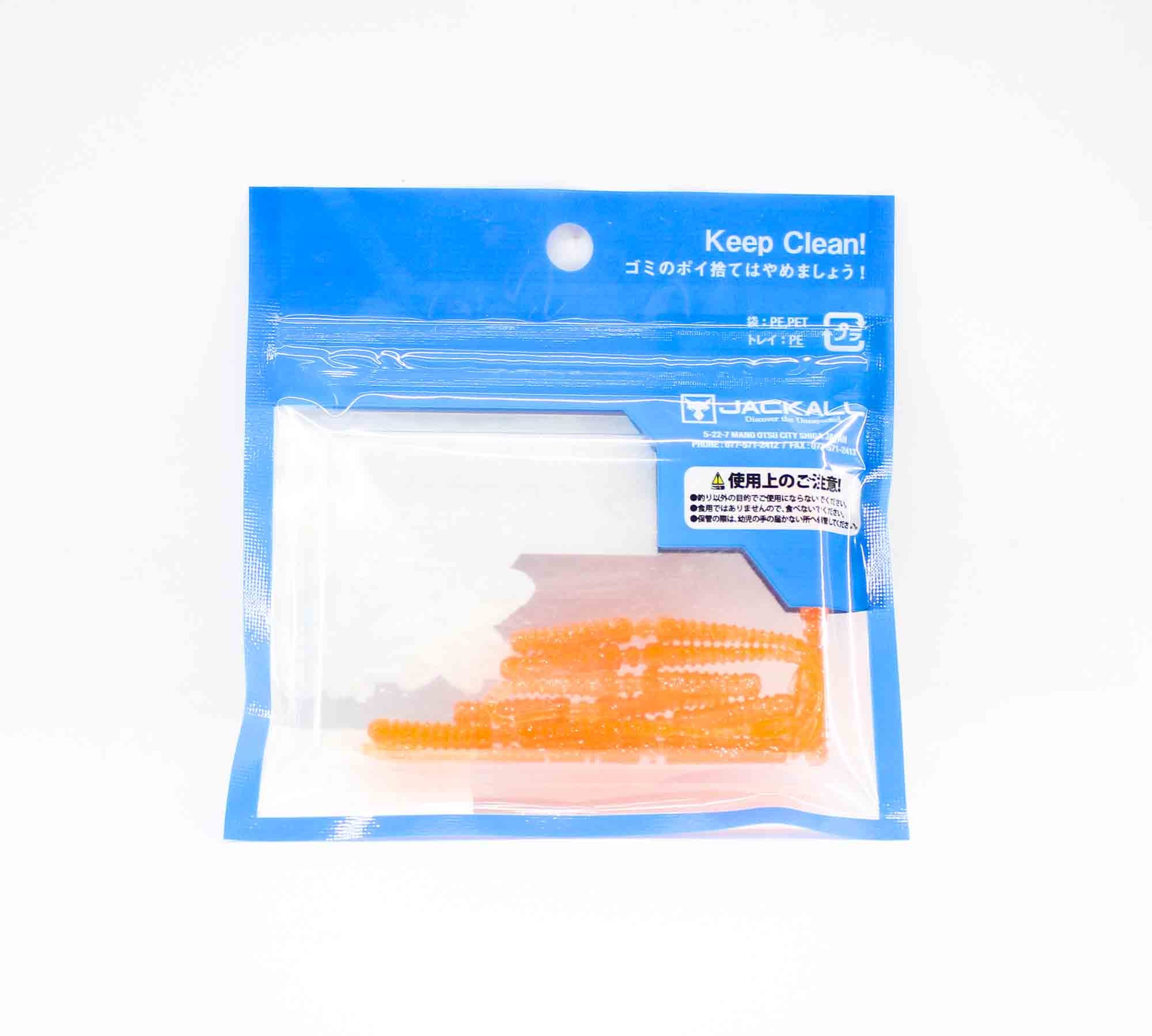 Jackall Soft Lure SW Light Game Peke Ring Tide Max 2.7 Orange Clear (6331)