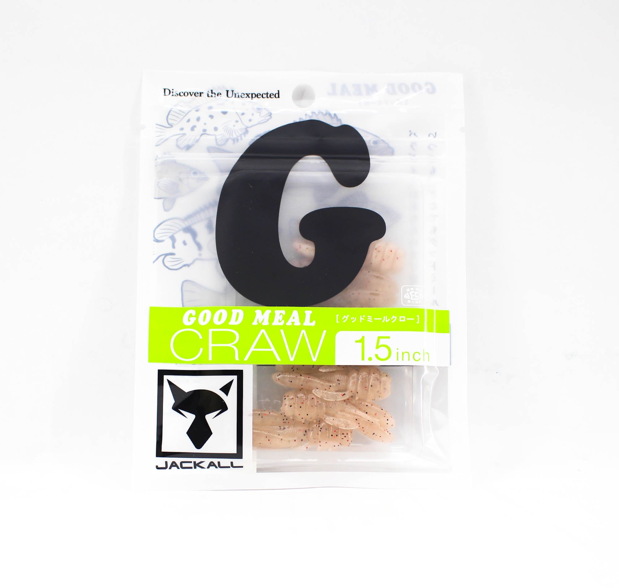Jackall Soft Lure Good Meal Craw 1.5 Inches Half Boiled Krill (7451)