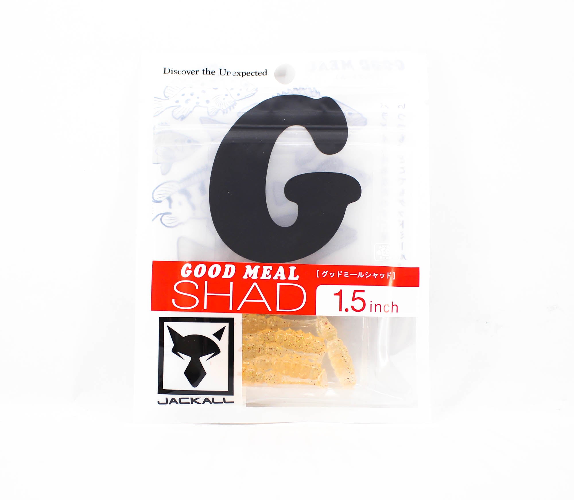 Jackall Soft Lure Good Meal Shad 1.5 Inches Glow Crash Clear Krill (7482)