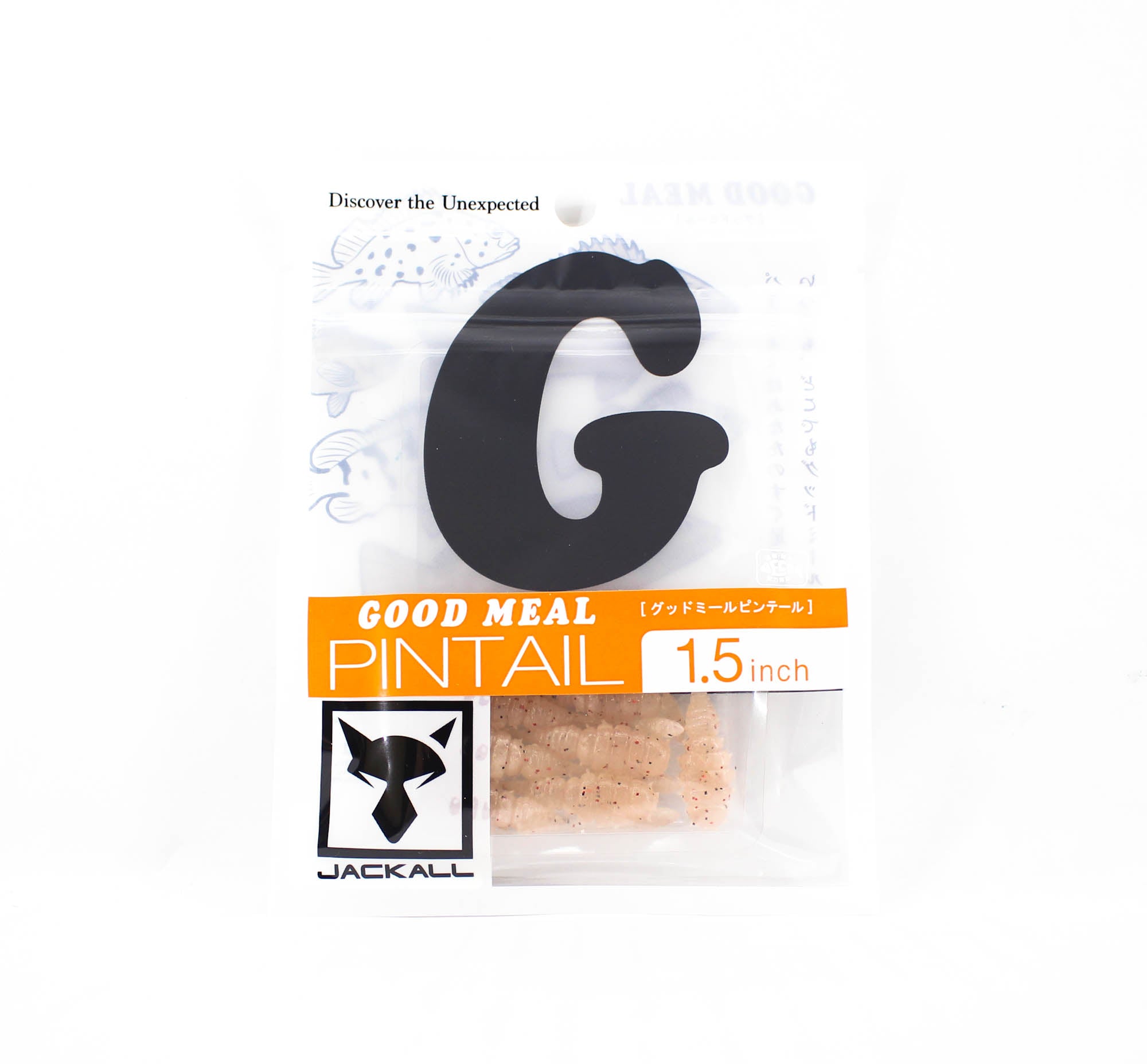 Jackall Soft Lure Good Meal Pintail 1.5 Inches Half Boiled Krill (7512)