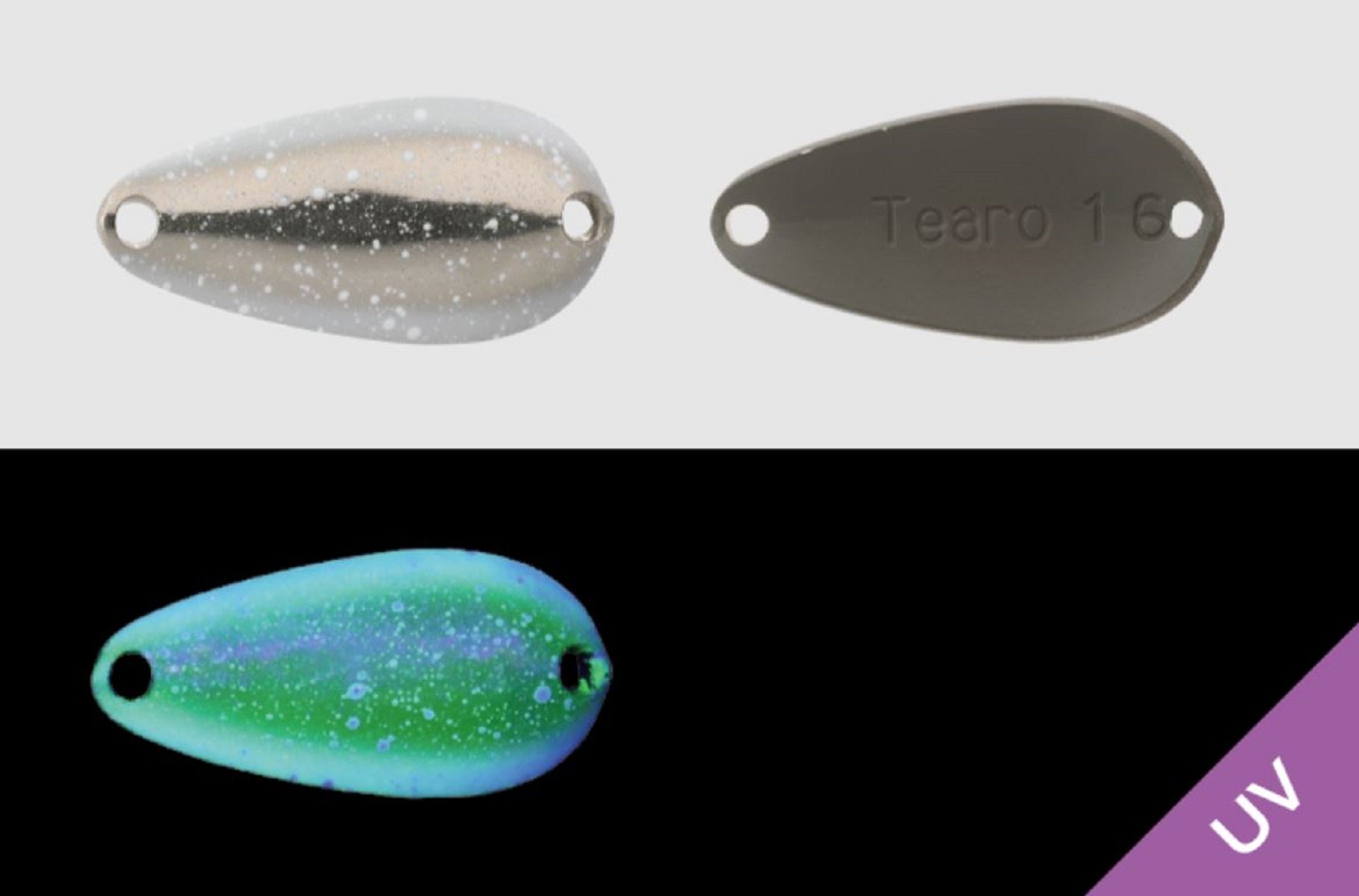 Jackall Timon Tearo Trout Spoon 1.9 grams 180 Yazy Silver White UV (7581)