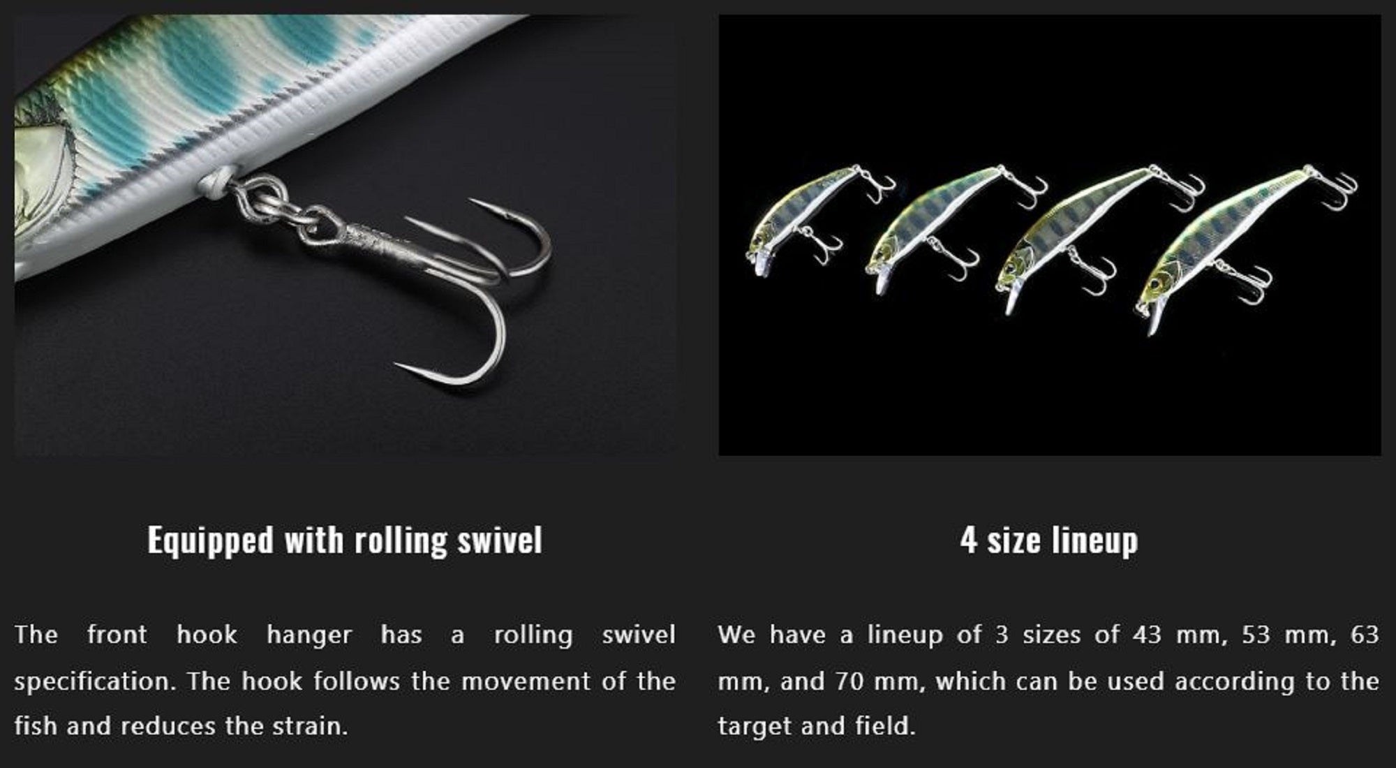 Jackall RGM Tricoroll Ryushin 43 HW Sinking Lure White Back (8113)