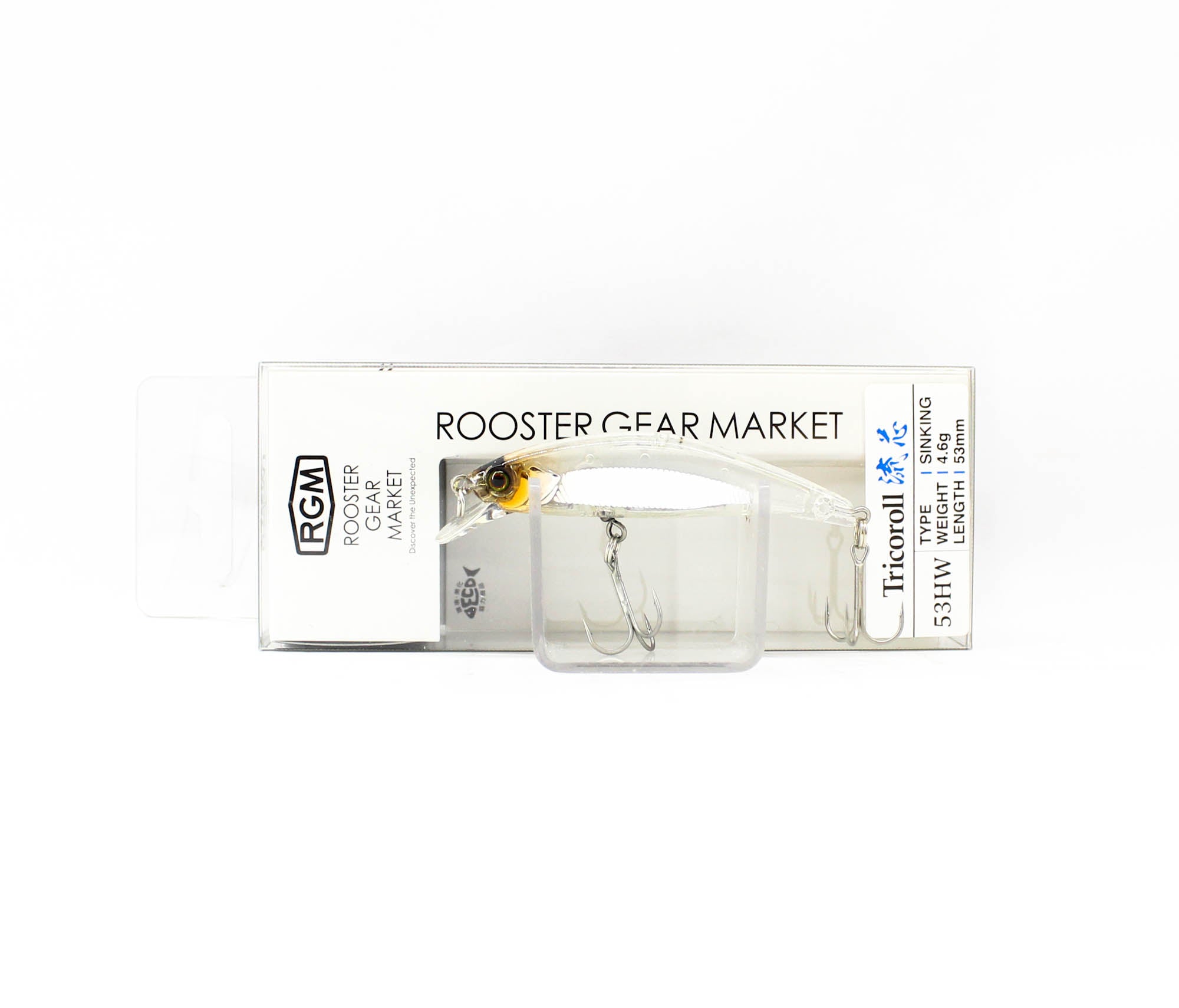 Jackall RGM Tricoroll Ryushin 53 HW Sinking Lure Crystal (0796)