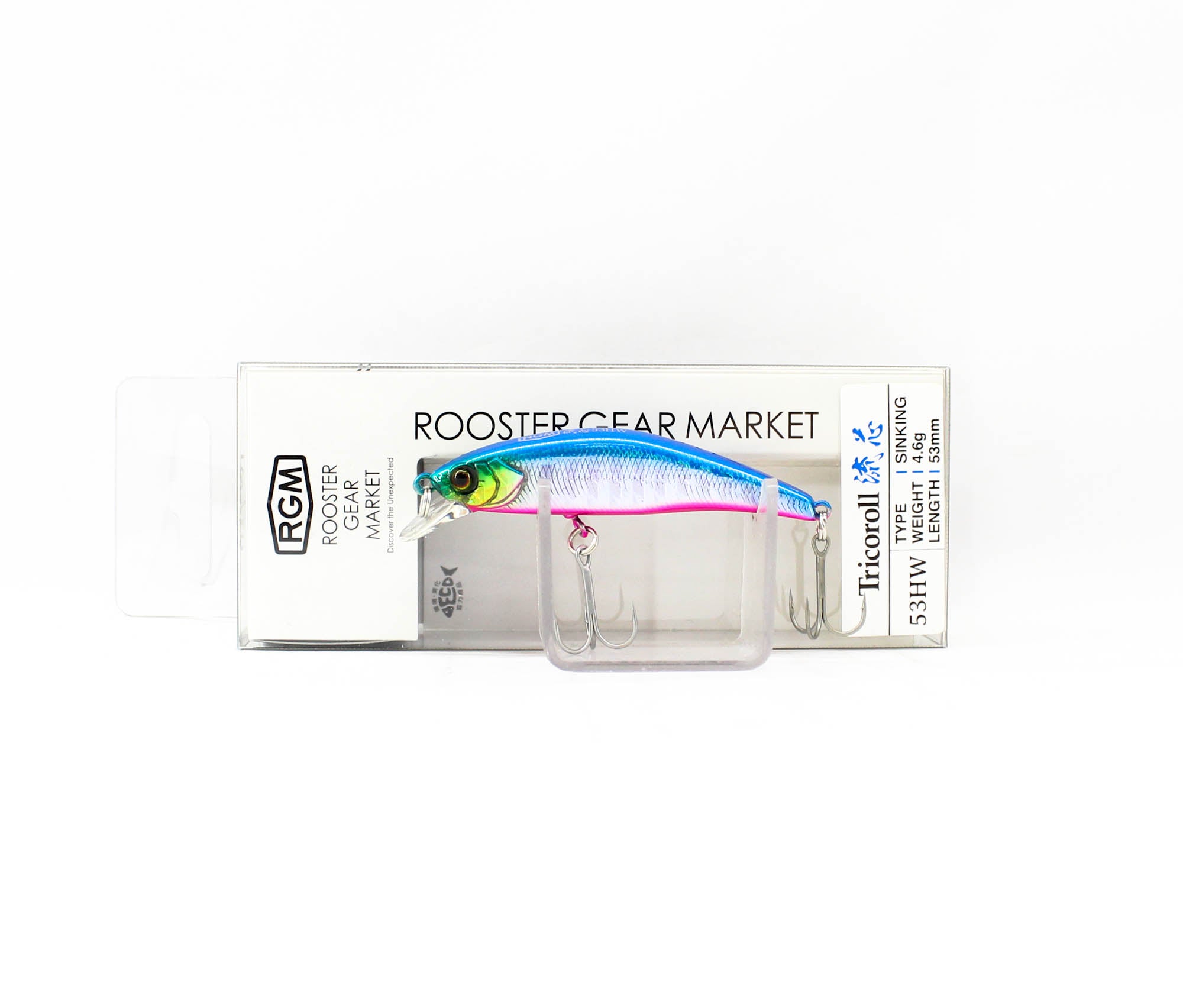 Jackall RGM Tricoroll Ryushin 53 HW Sinking Lure Blue Pink (0819)