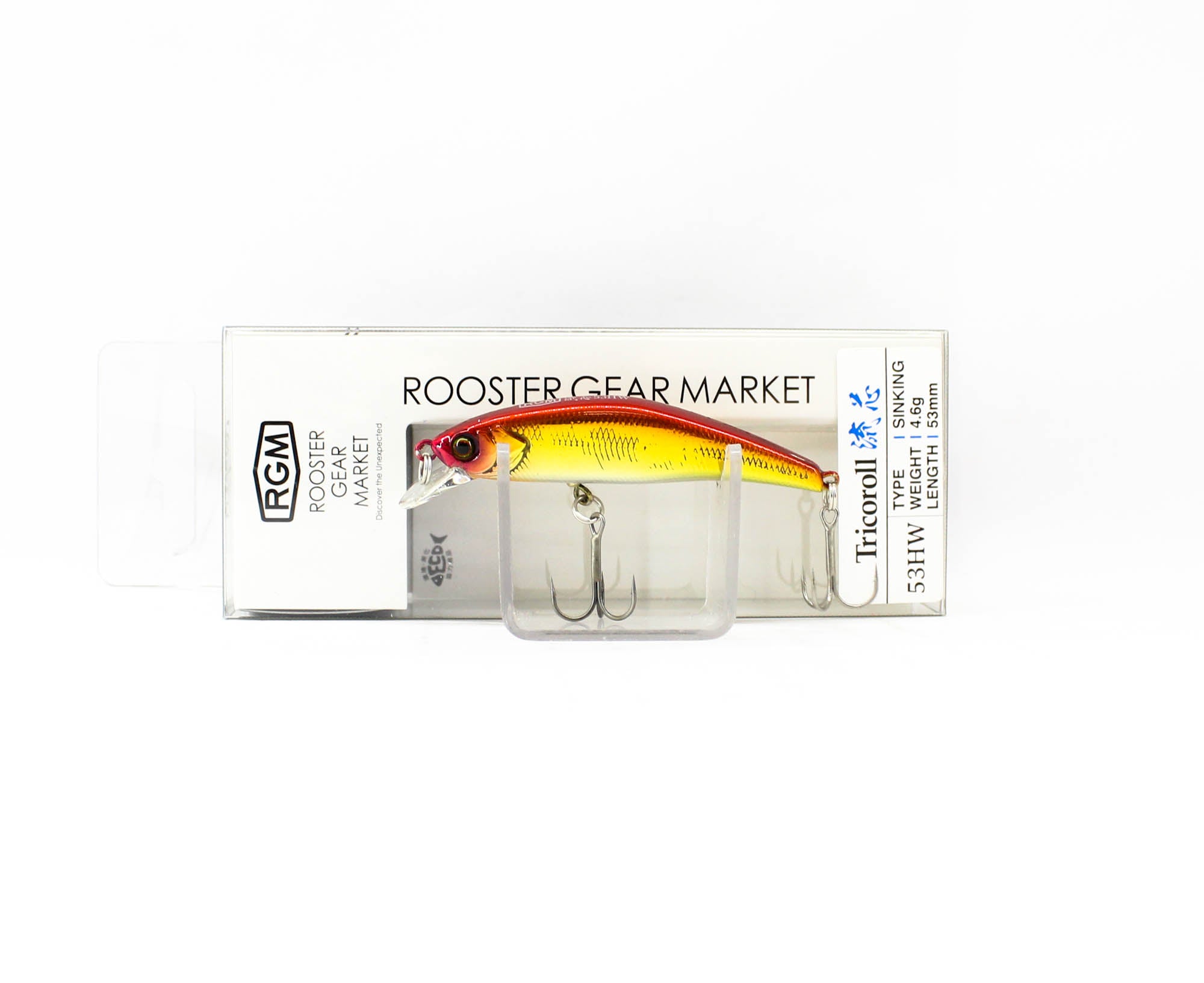 Jackall RGM Tricoroll Ryushin 53 HW Sinking Lure Red Gold (0833)