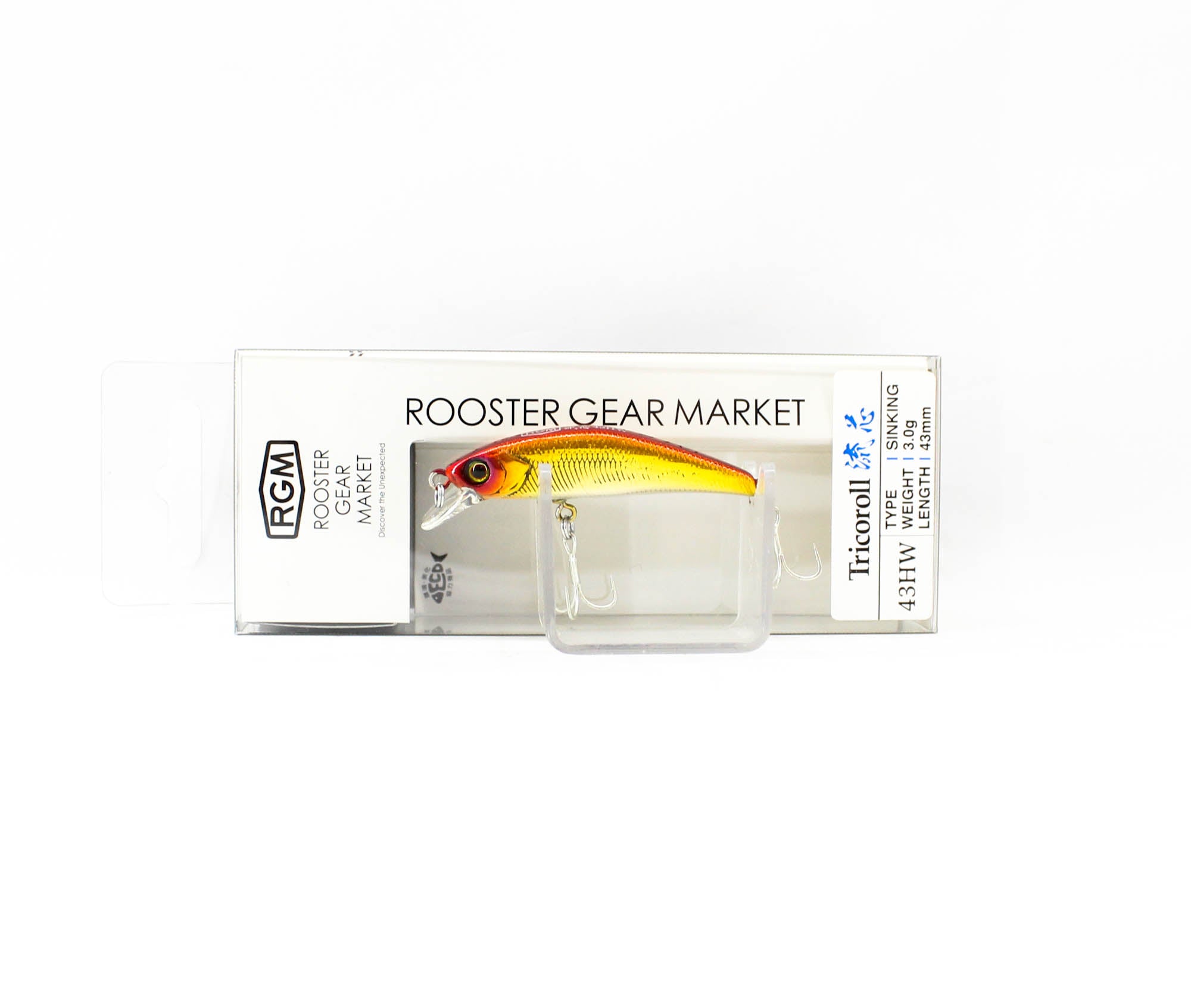 Jackall RGM Tricoroll Ryushin 43 HW Sinking Lure Red Gold (0895)