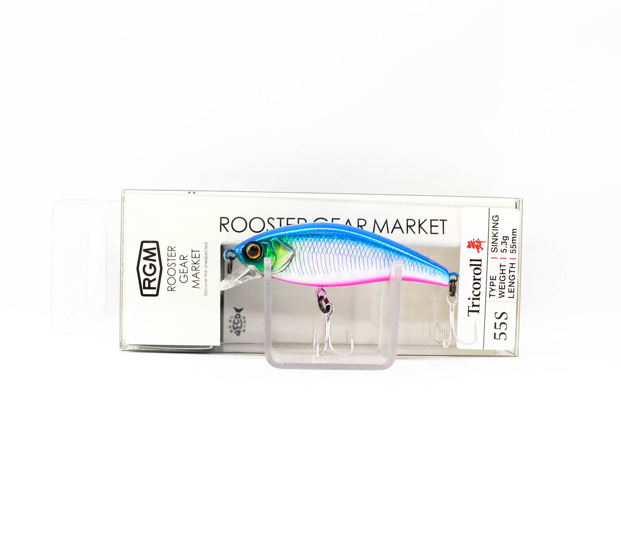 Jackall RGM Tricoroll Mai 55S Sinking Lure Blue Pink (0932)