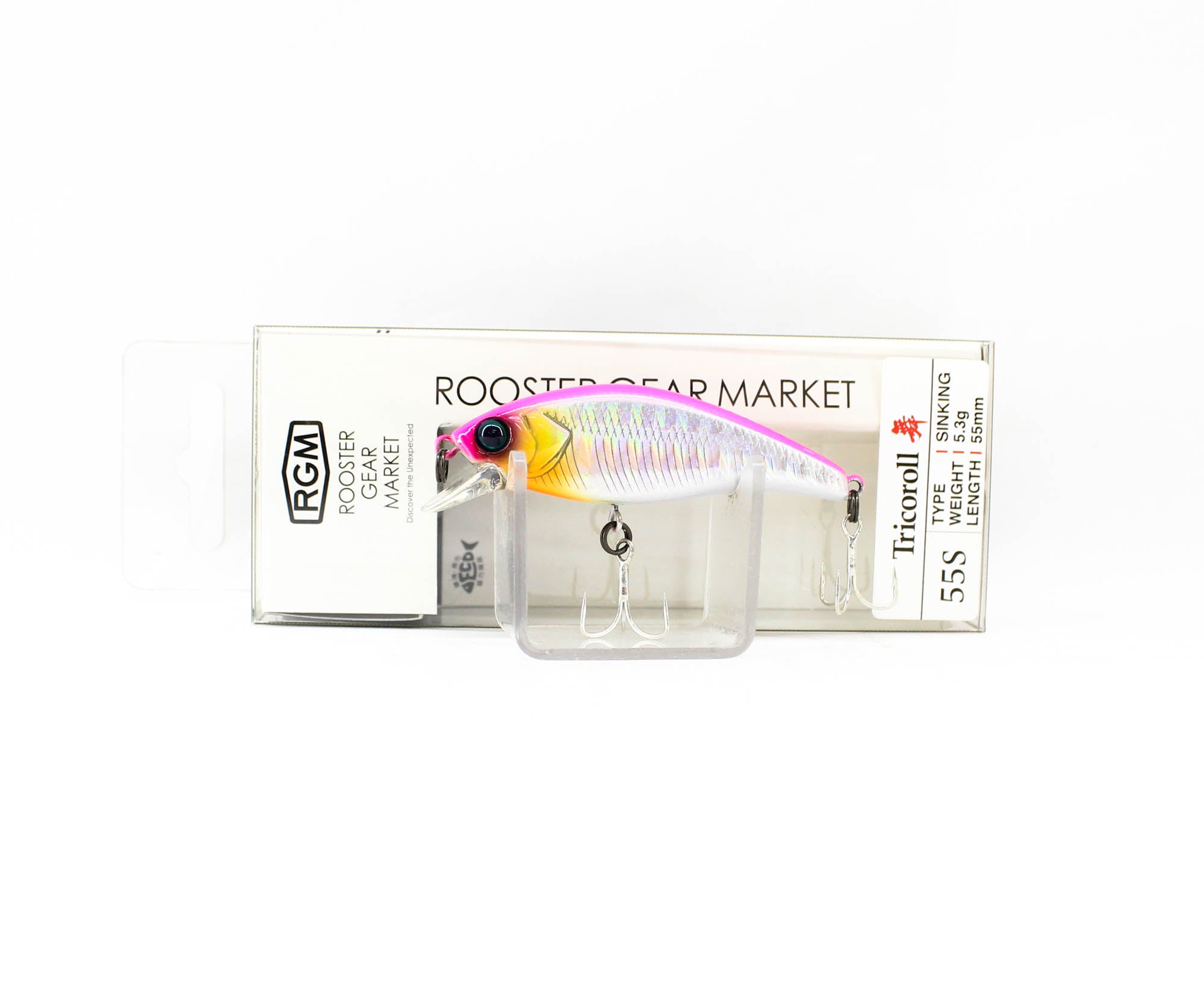 Jackall RGM Tricoroll Mai 55S Sinking Lure Pink Silver (0949)