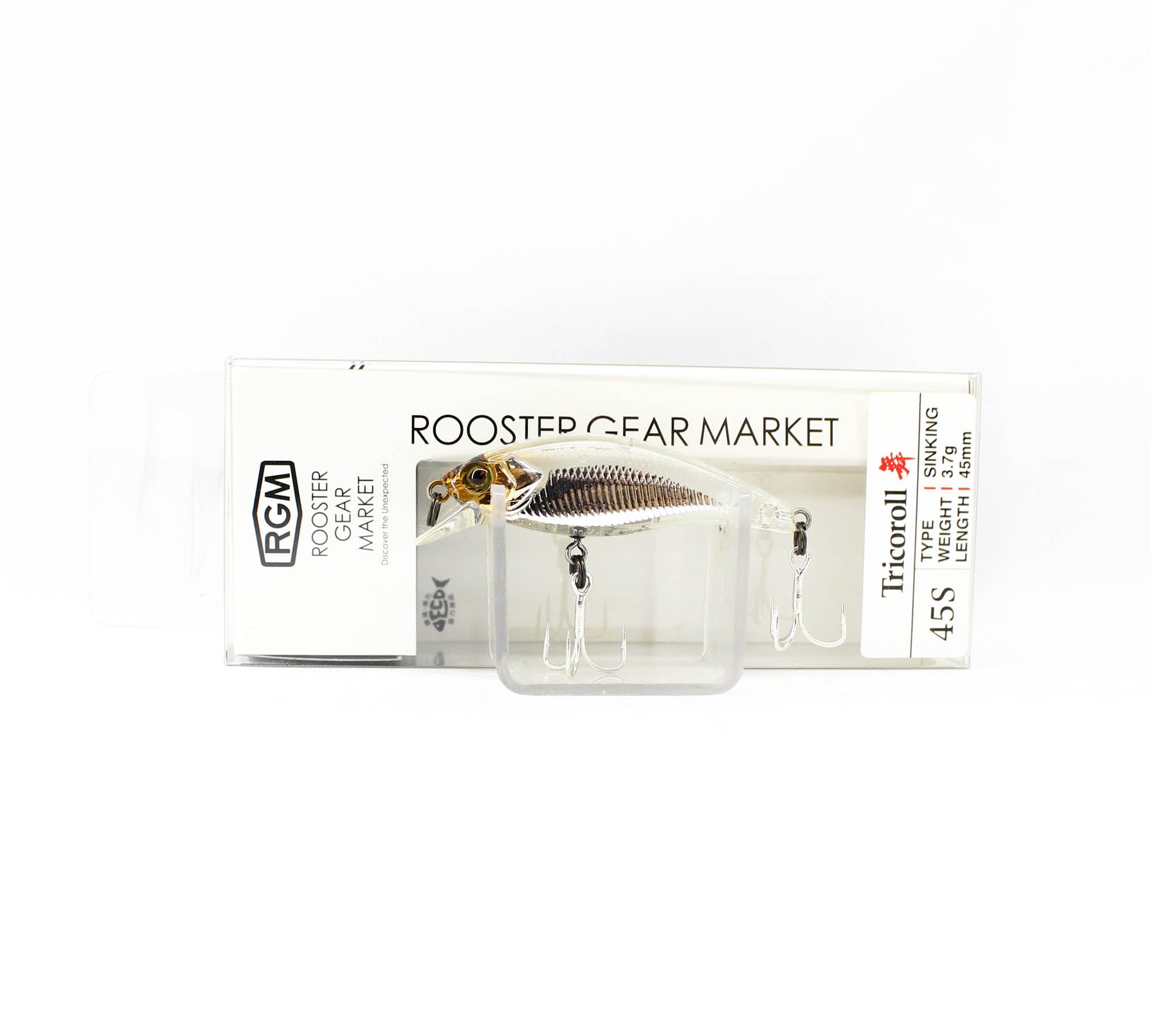 Jackall RGM Tricoroll Mai 45S Sinking Lure Crystal (0970)