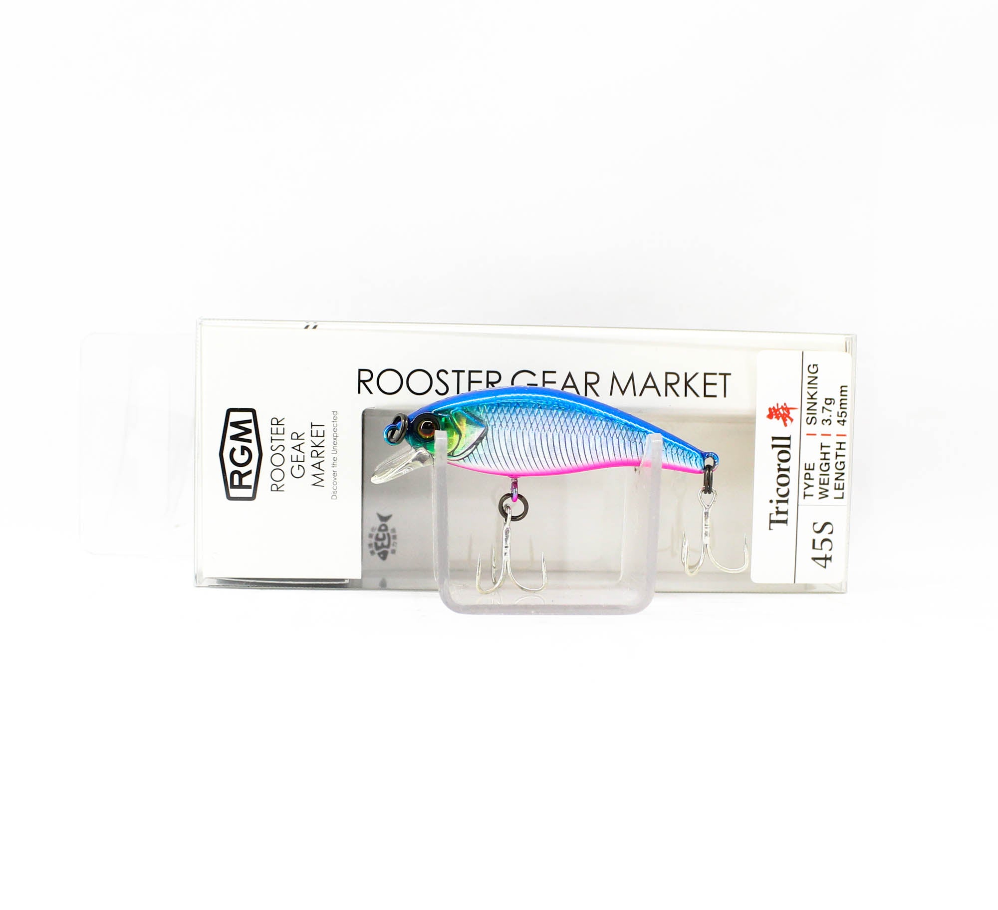 Jackall RGM Tricoroll Mai 45S Sinking Lure Blue Pink (0994)