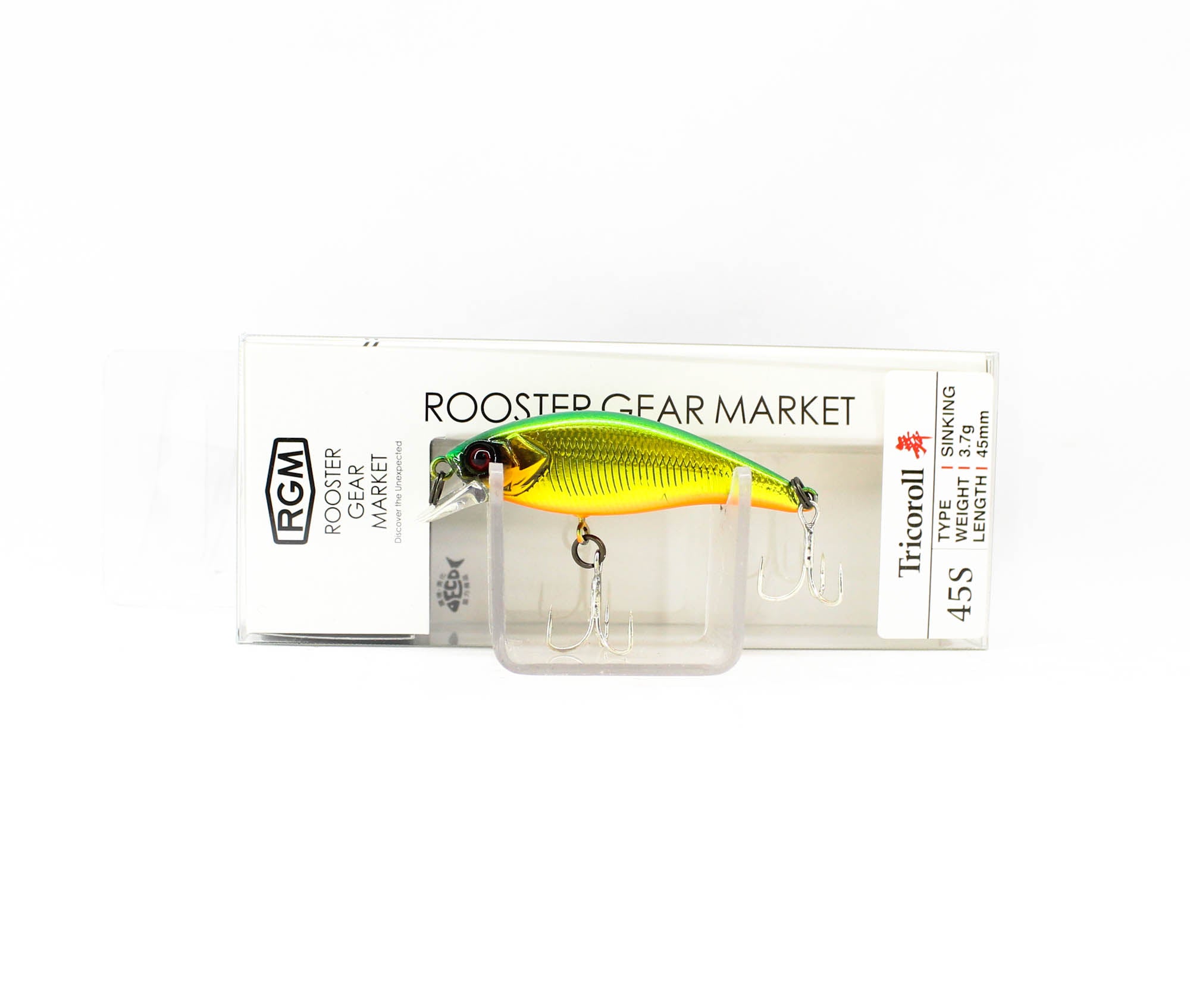 Jackall RGM Tricoroll Mai 45S Sinking Lure Green Gold (1021)