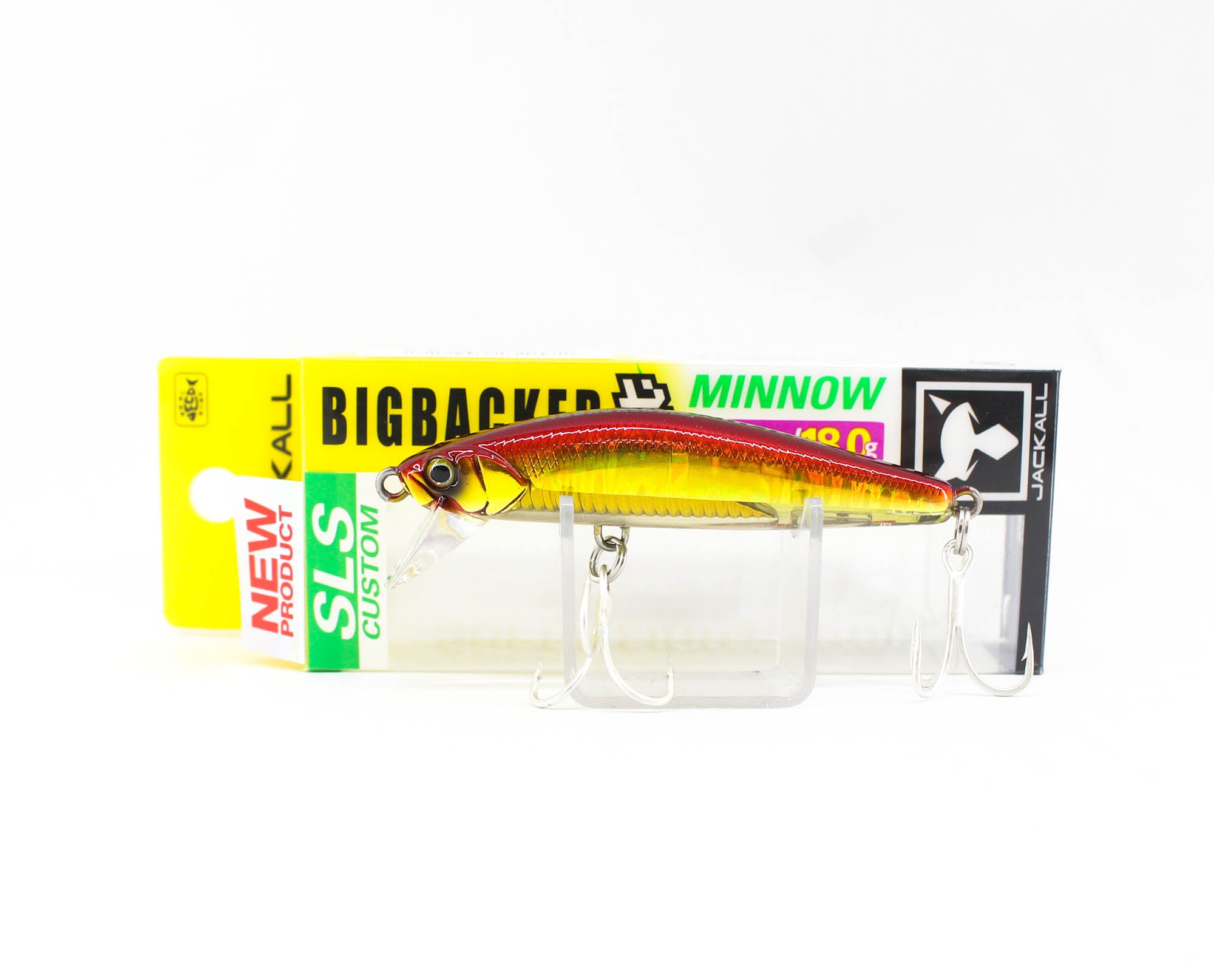 Jackall Big Backer Fit Minnow 70 Sinking Lure 18 grams Red & Gold (2158)