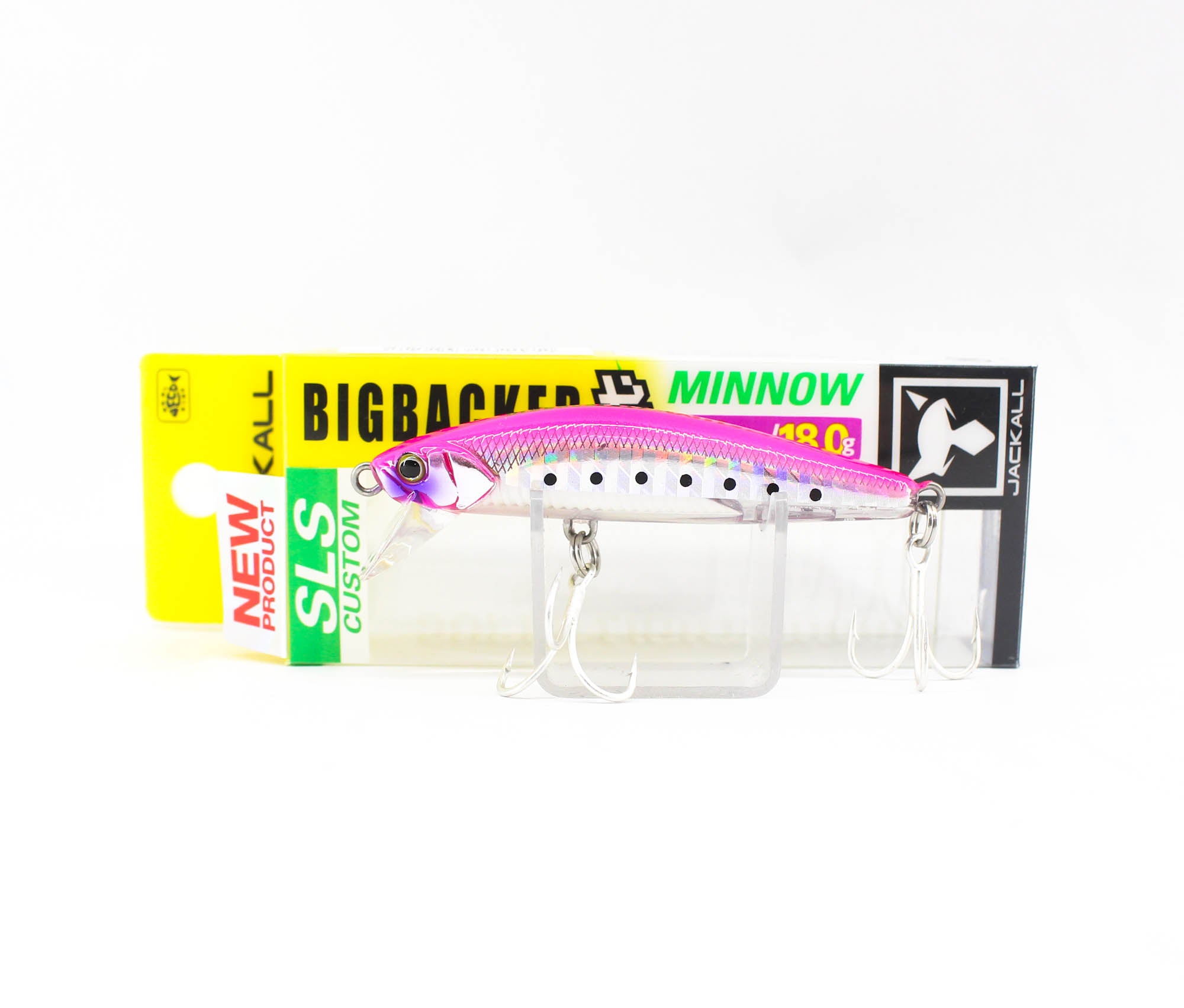 Jackall Big Backer Fit Minnow 70 Sinking Lure 18 grams Pink Iwashi (2189)