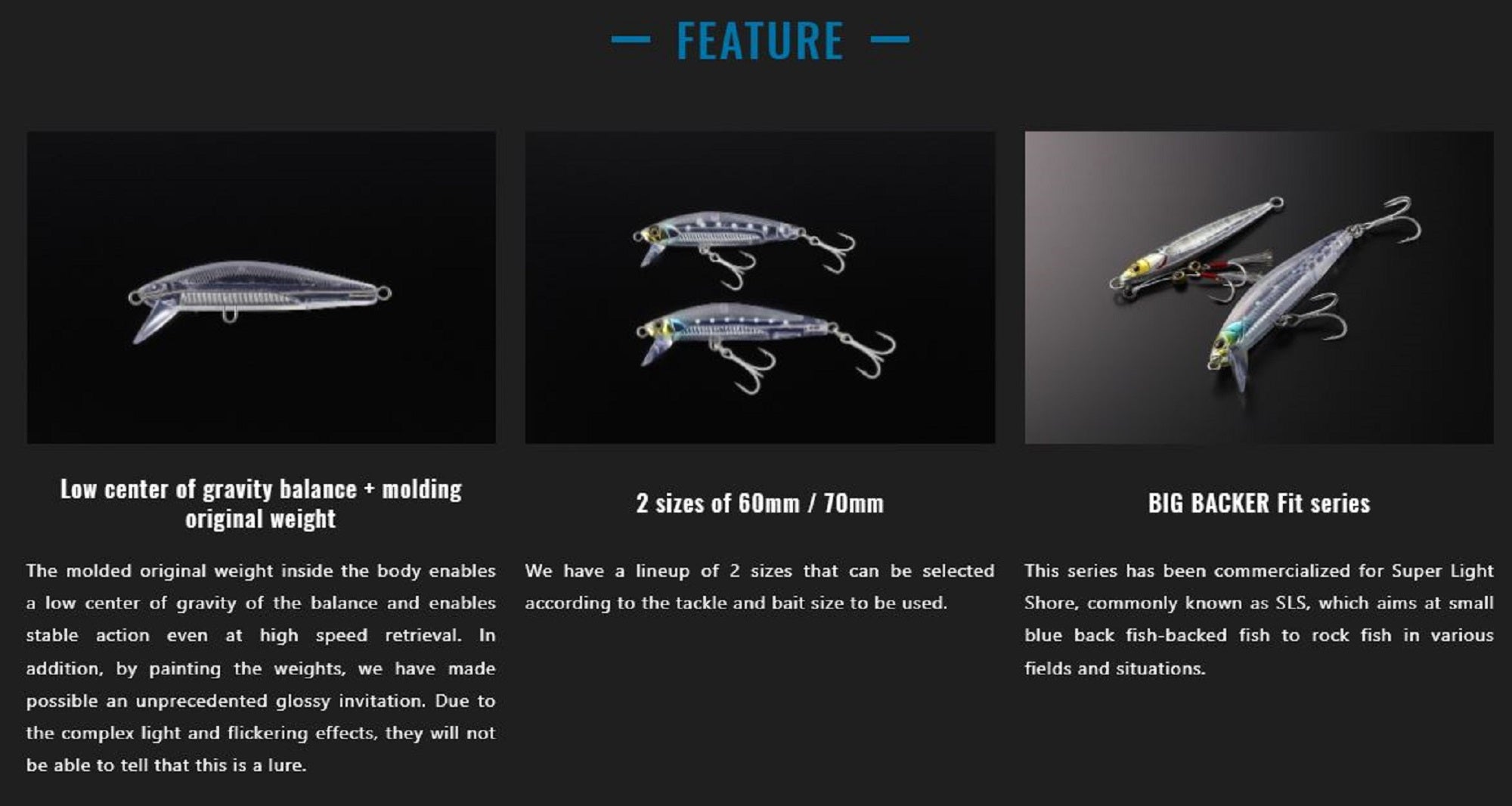 Jackall Big Backer Fit Minnow 70 Sinking Lure 18 grams Sagoshi Candy (2196)