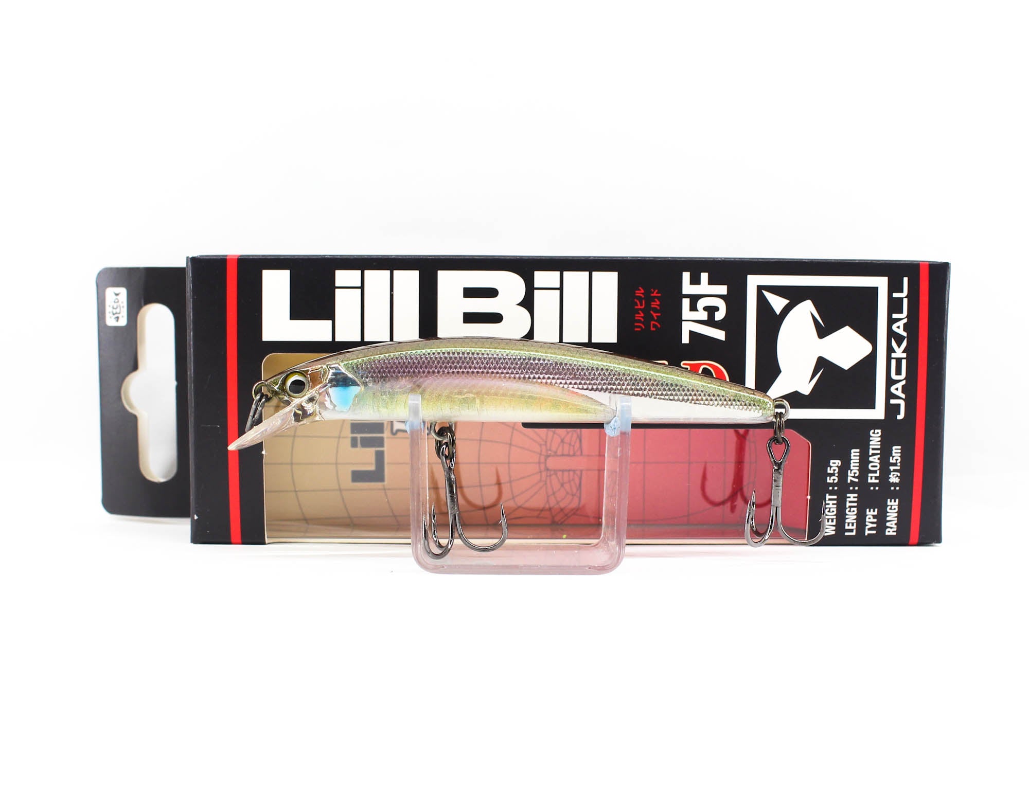 Jackall Lill Bill Wild 75F Floating Lure GB Half Mirror Wakasagi (3476)