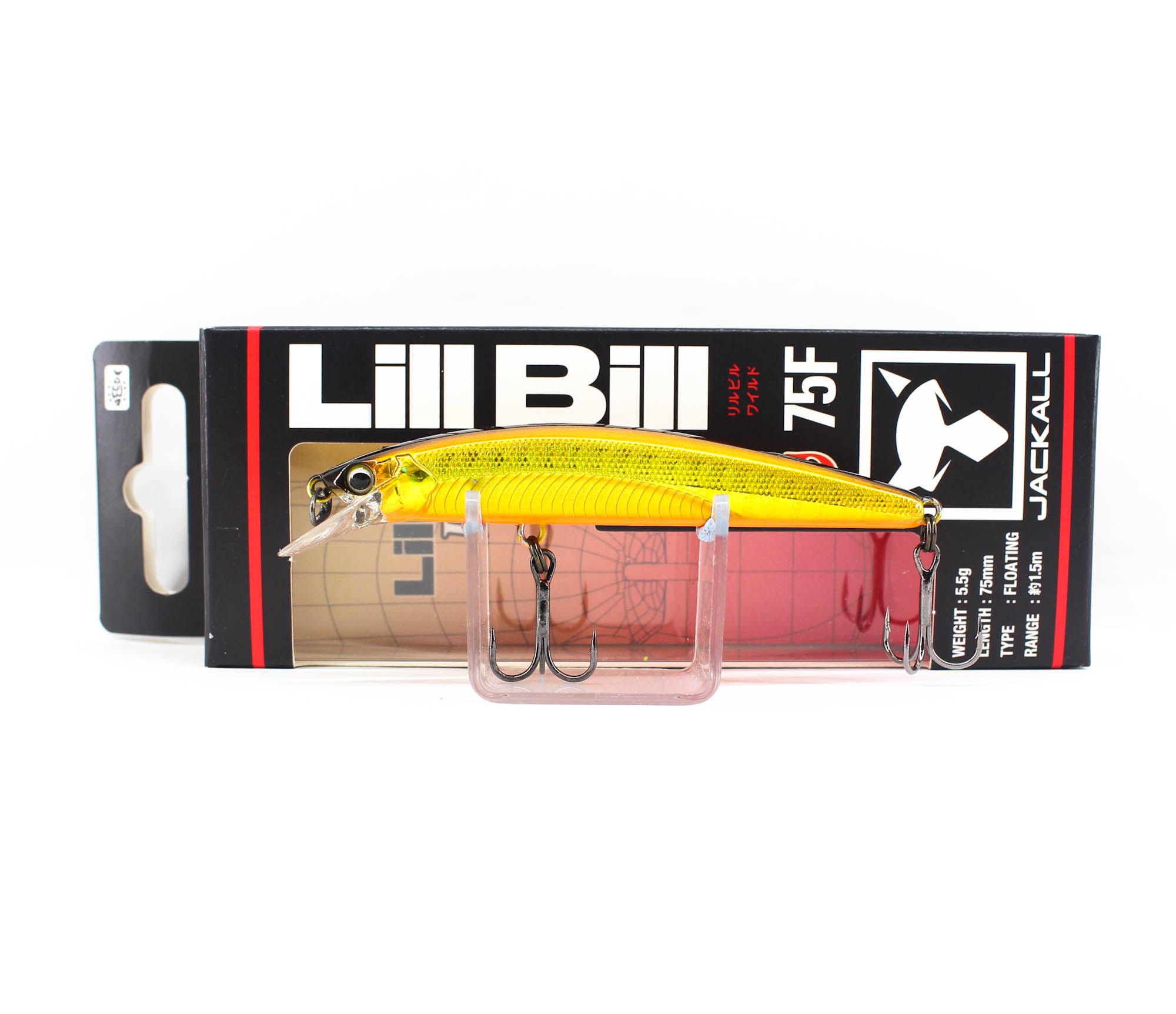 Jackall Lill Bill Wild 75F Floating Lure Gold Black (3506)