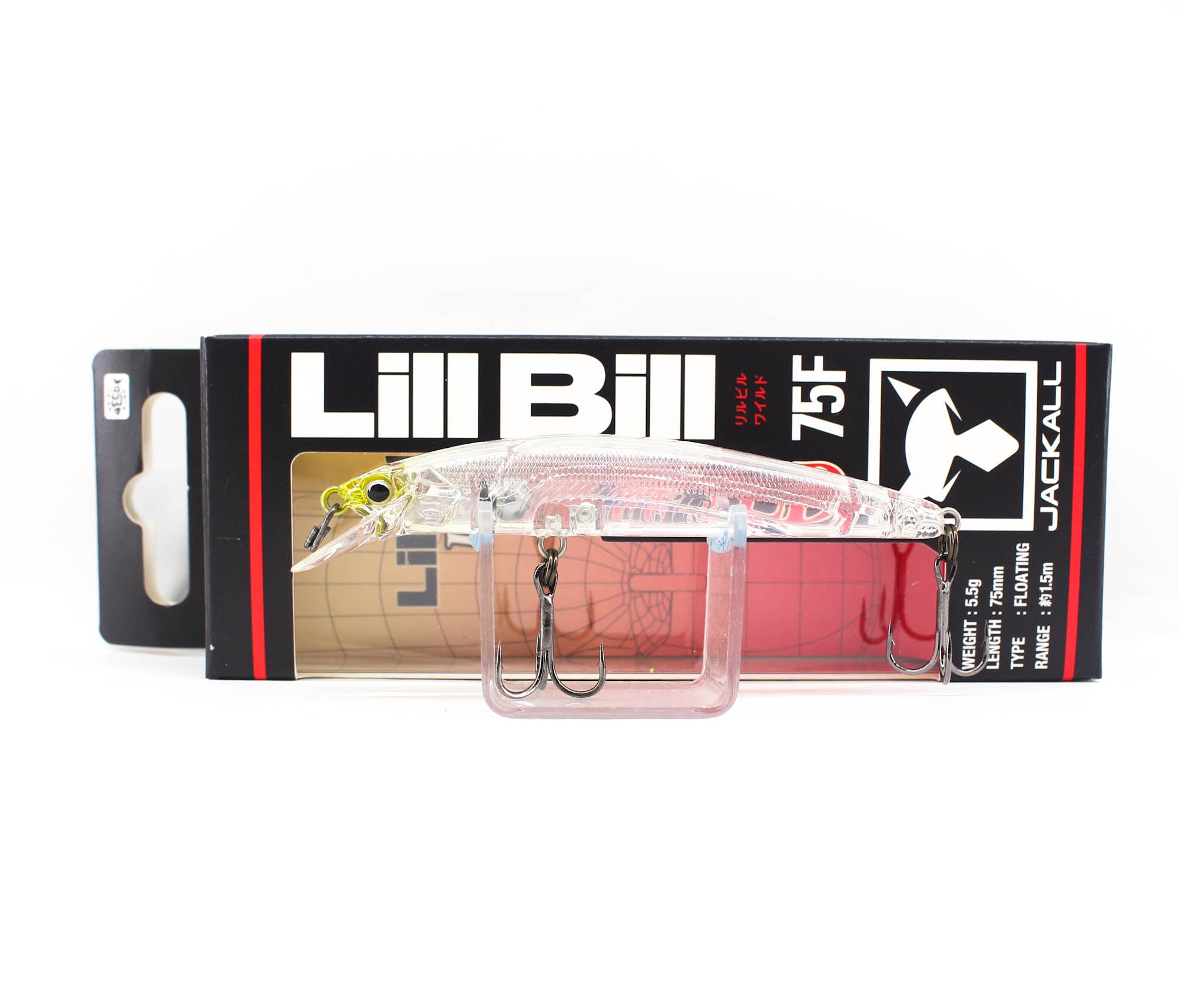 Jackall Lill Bill Wild 75F Floating Lure Super Clear Shirauo (3513)