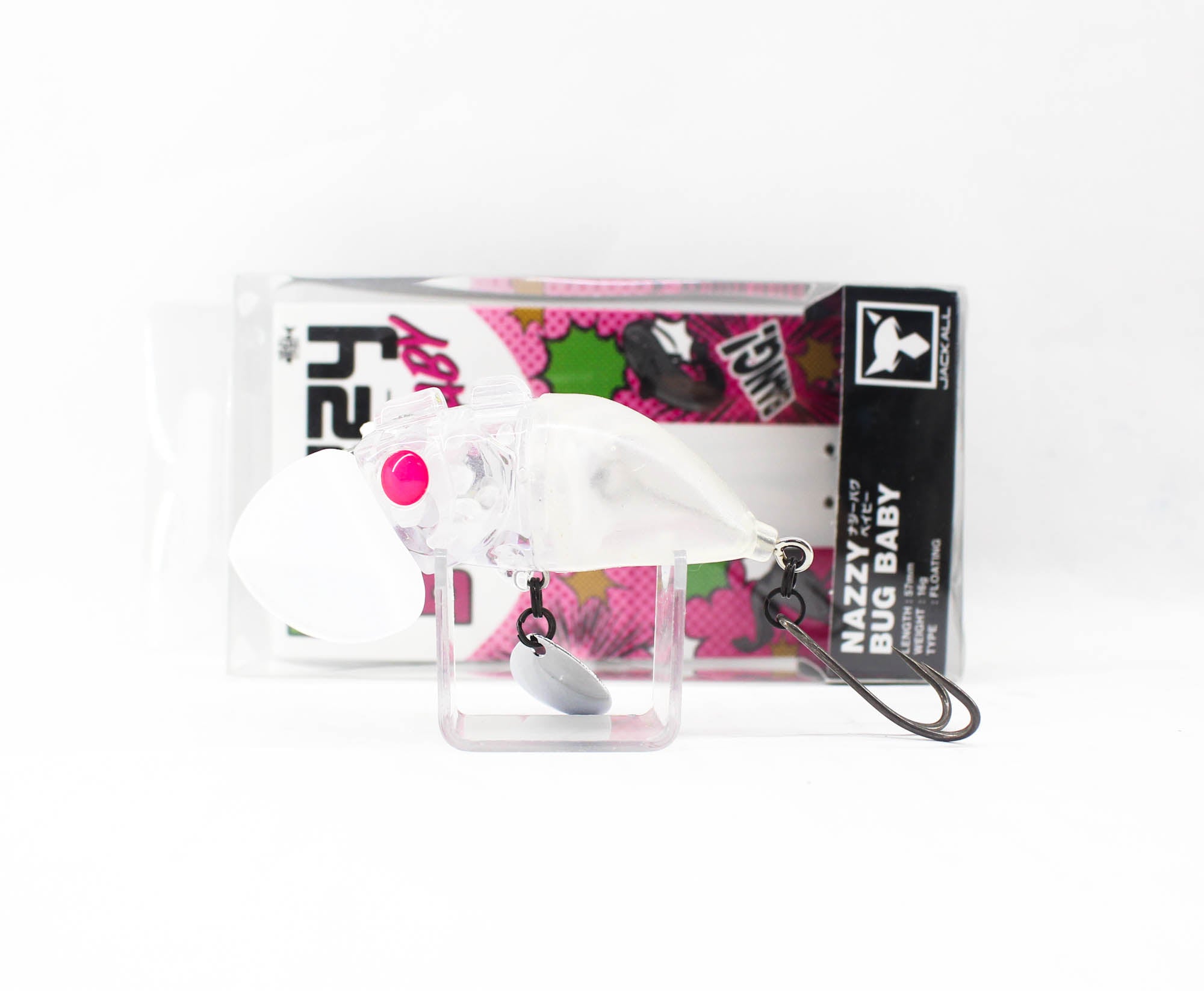 Jackall Nazzy Bug Baby 57 mm 16 grams Floating Lure YB Secret Clear (5906)