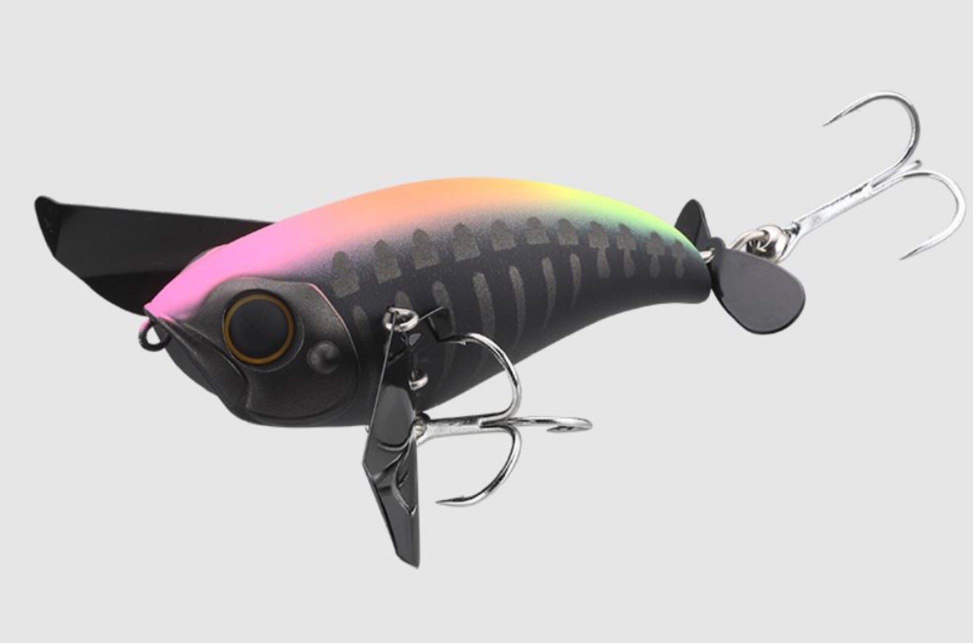 Jackall Pompadour 79 mm 22 grams Floating Lure Luminous Black Bone (8501)