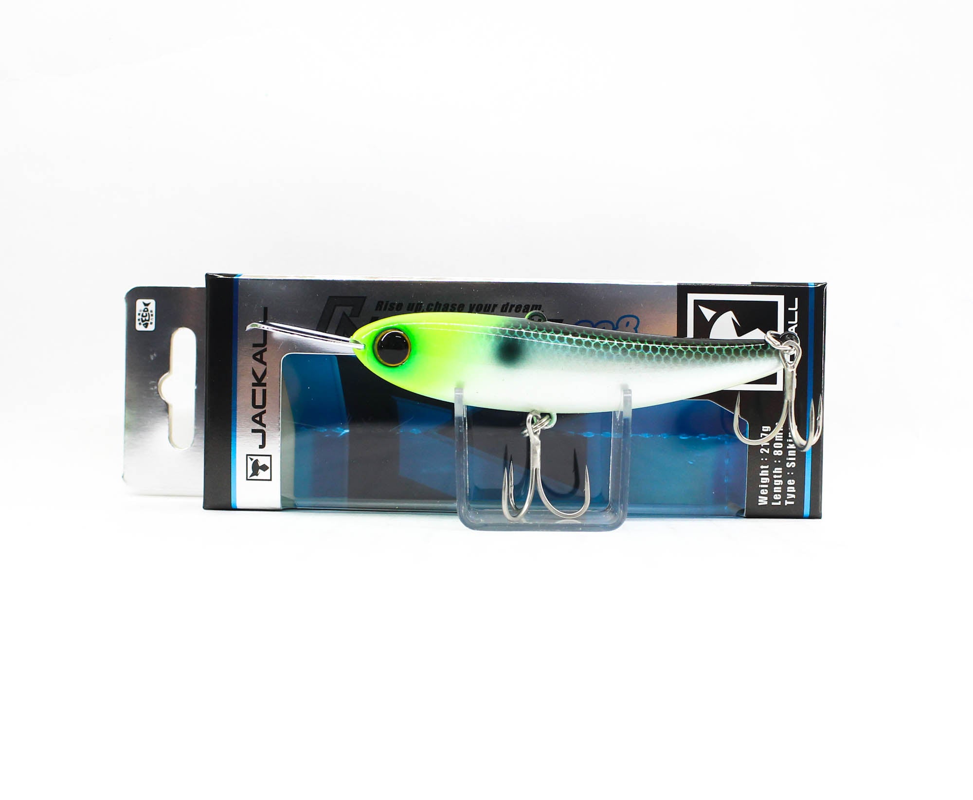Jackall Riser Bait 008 80mm Topwater Sinking Lure Inakko Chart Head (8600)