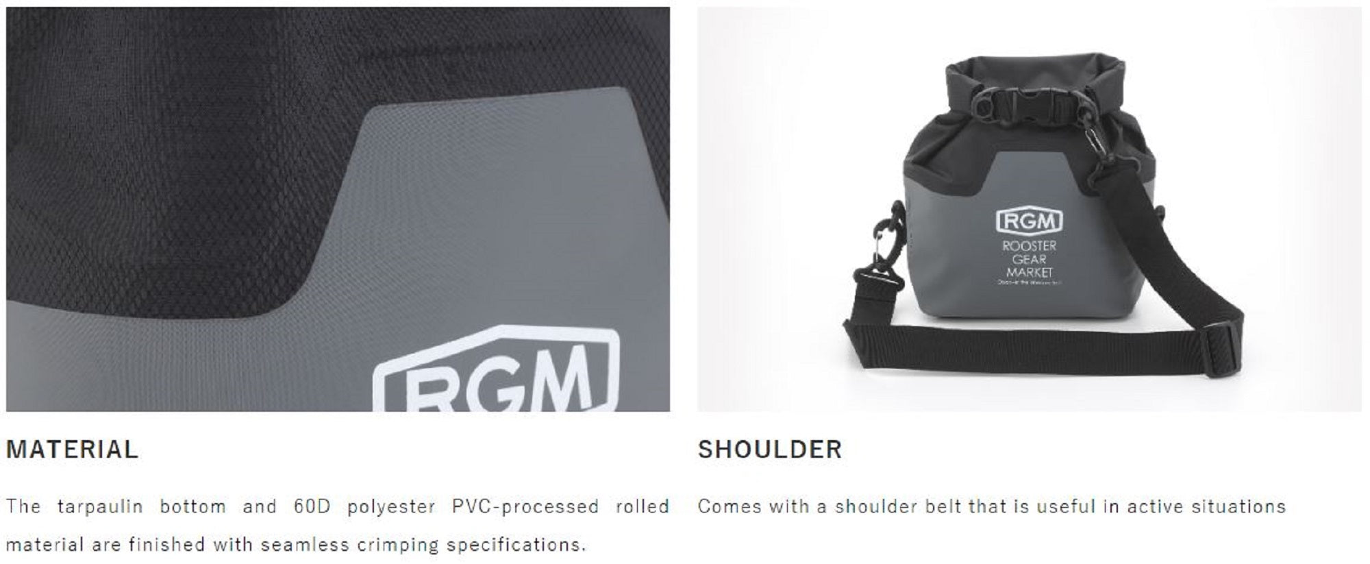 Jackall RGM Dry Bag H403xW200xD120mm Gray (0054)