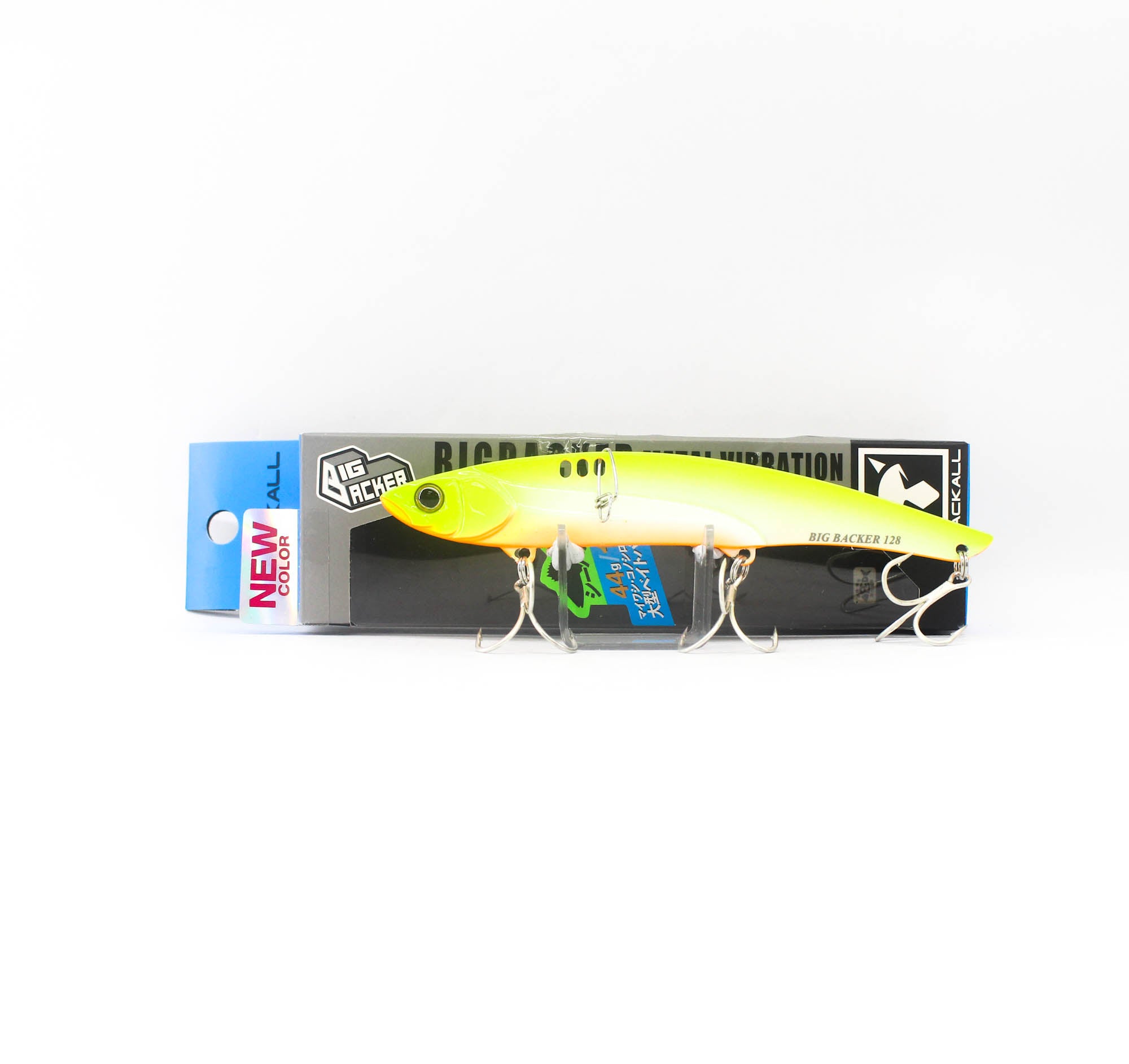 Jackall Big Backer 128 Metal Vibe 44g Sinking Lure Chart Back Pearl (0184)