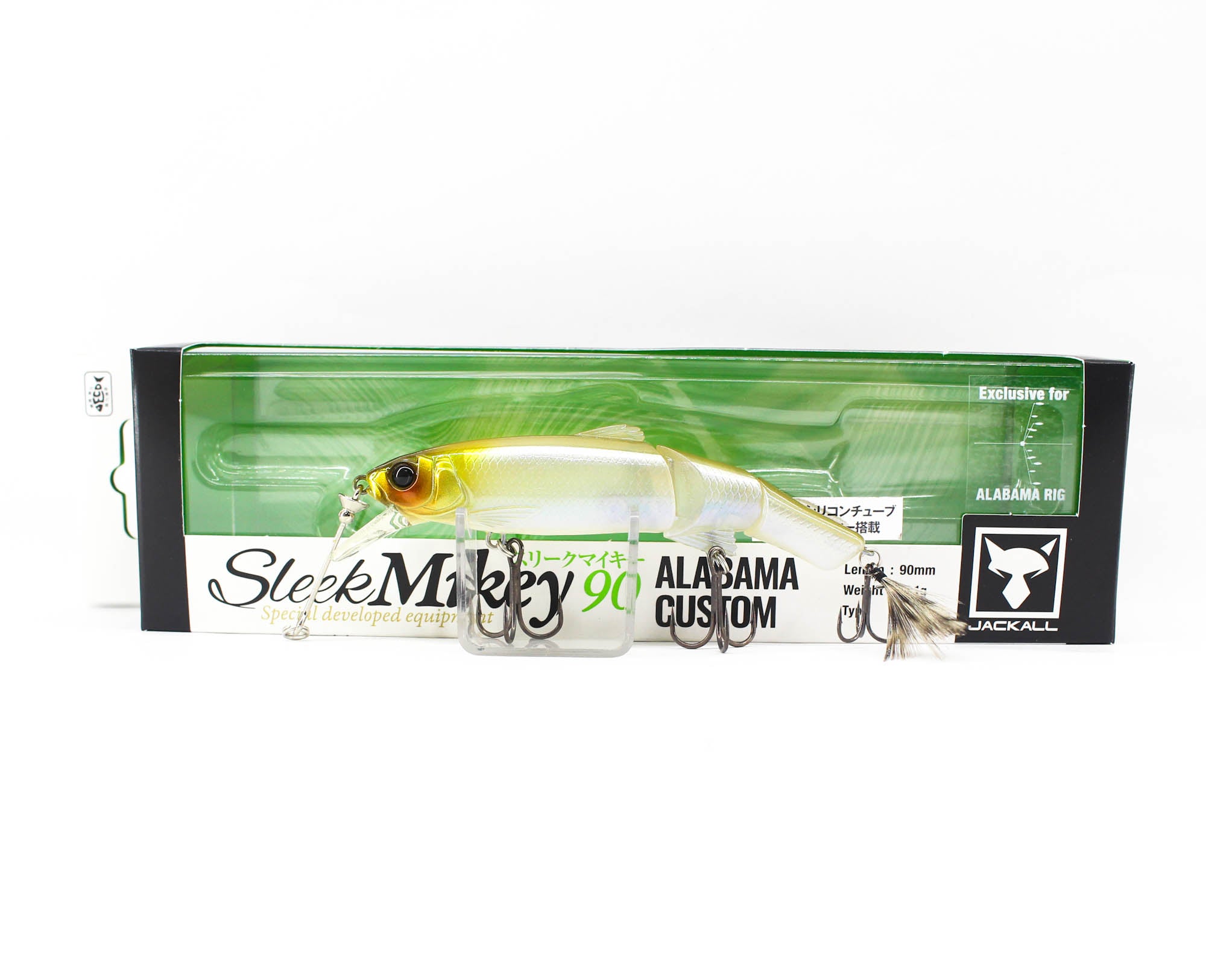 Jackall Mikey Sleek 90 Alabama Floating Lure Sleek Pearl Magic (1808)