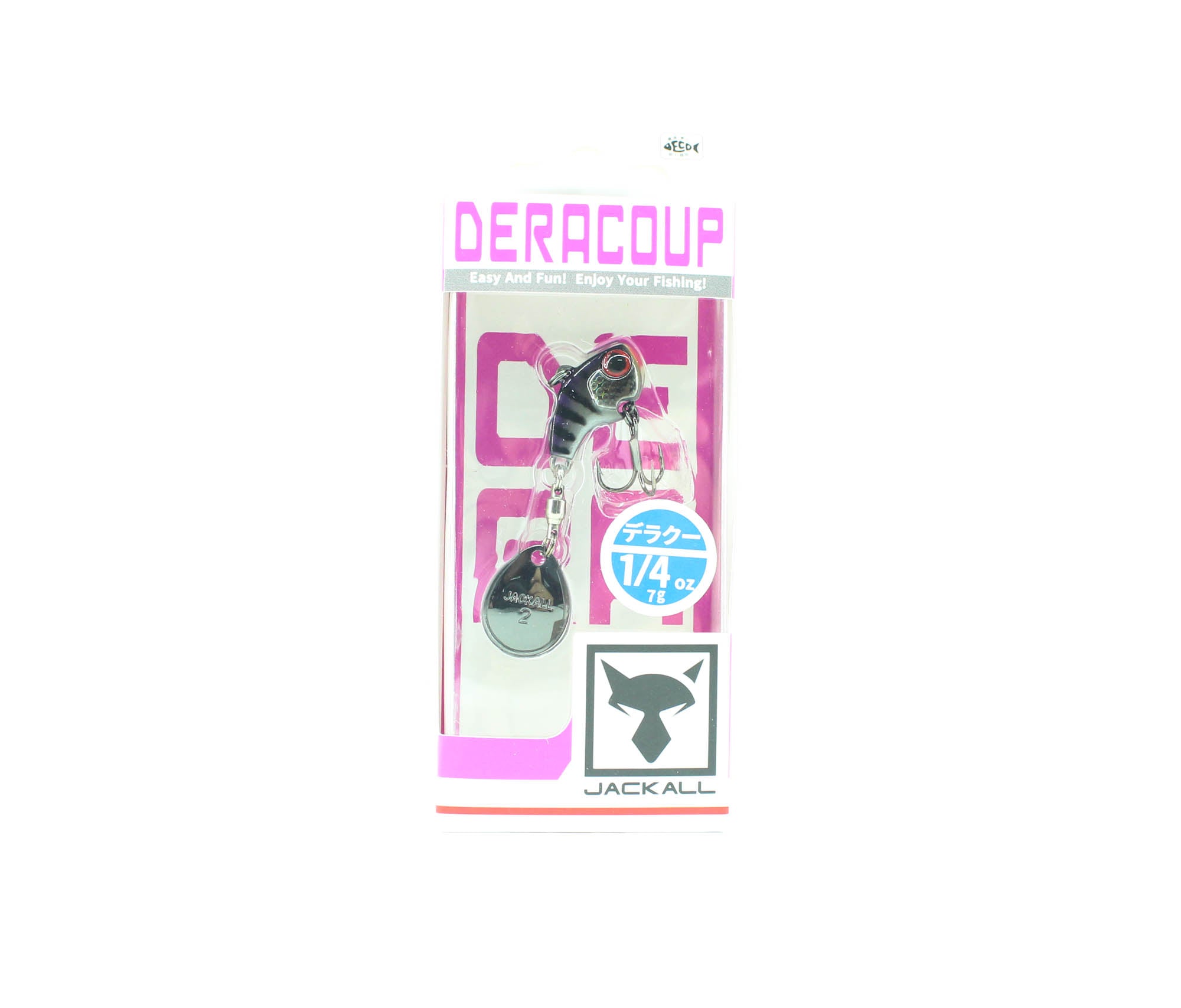 Jackall Deracoup 1/4 oz Spin Tail Sinking Lure Muddy Black (1884)