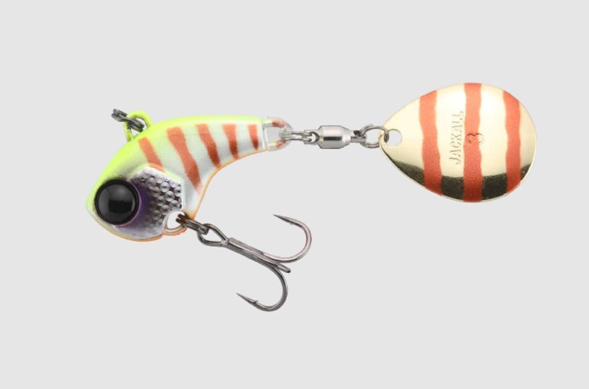Jackall Deracoup 1/4 oz Spin Tail Sinking Lure Chart Bluegill Stripe (1891)