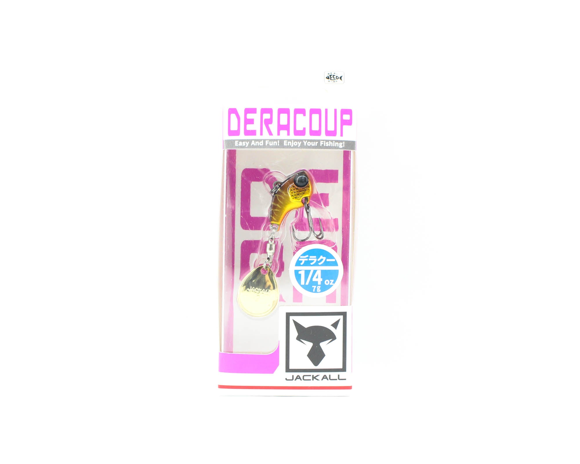 Jackall Deracoup 1/4 oz Spin Tail Sinking Lure Gold Black (1914)