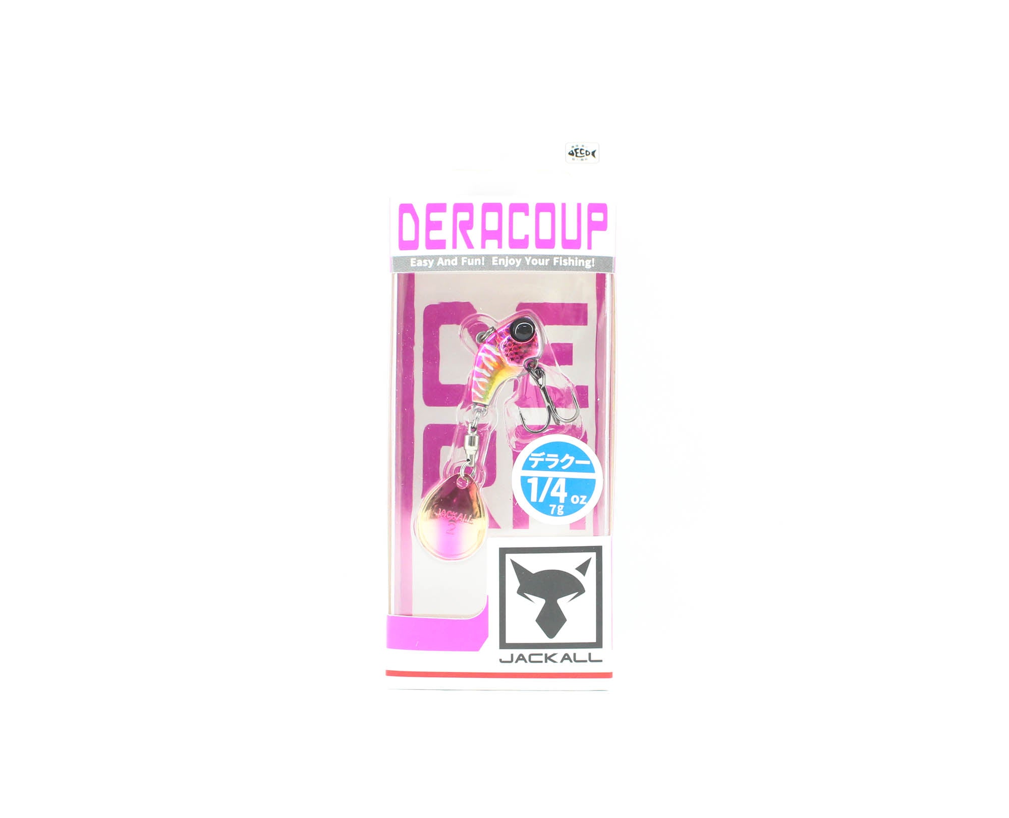 Jackall Deracoup 1/4 oz Spin Tail Sinking Lure Pink Back Crown (1938)