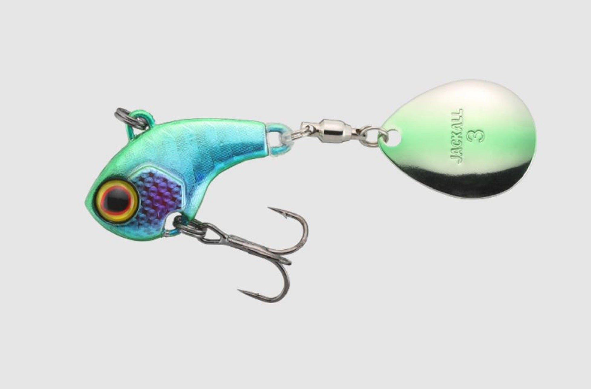 Jackall Deracoup 1/4 oz Spin Tail Sinking Lure Lime Luminous (1945)