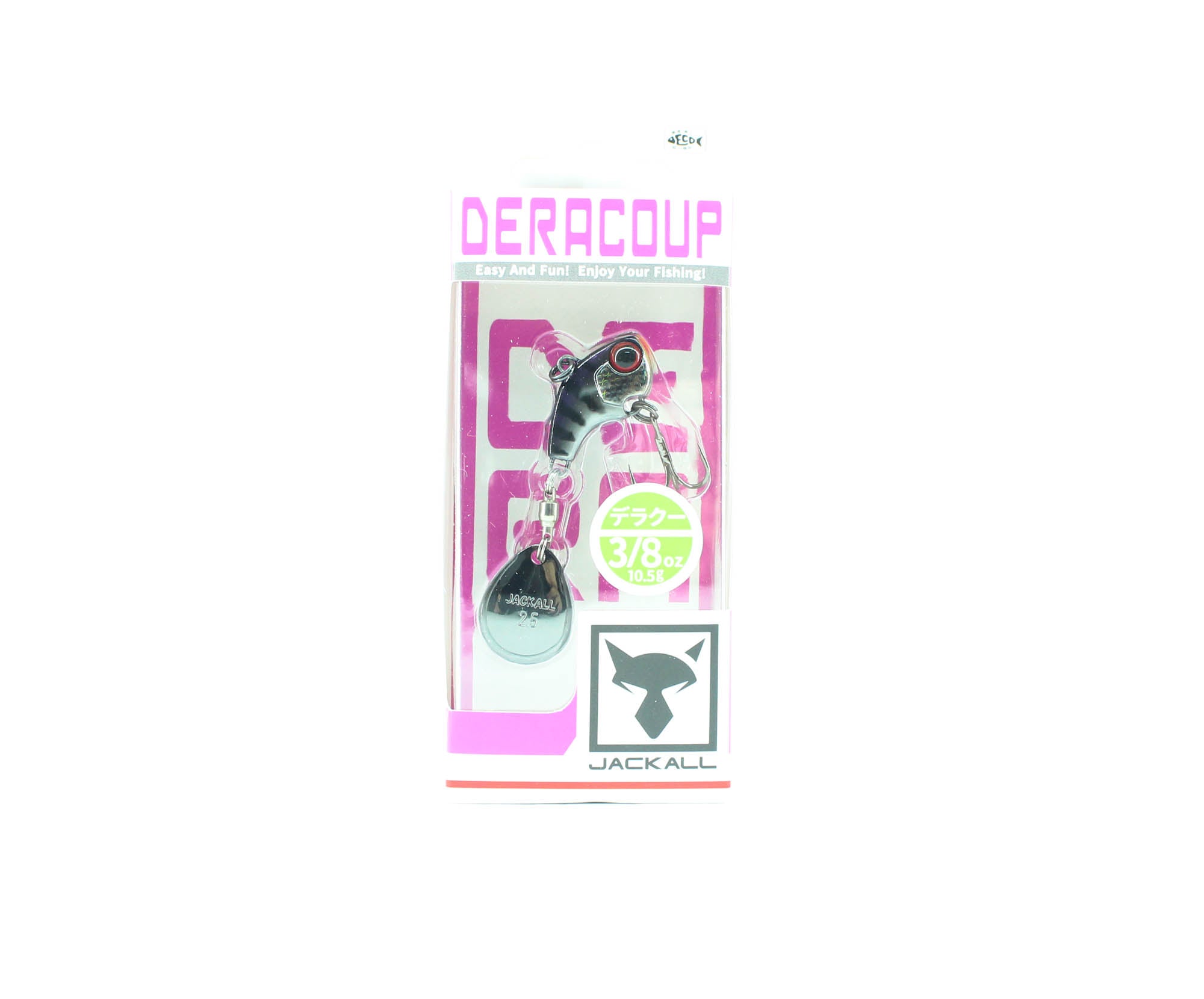 Jackall Deracoup 3/8 oz Spin Tail Sinking Lure Muddy Black (1969)