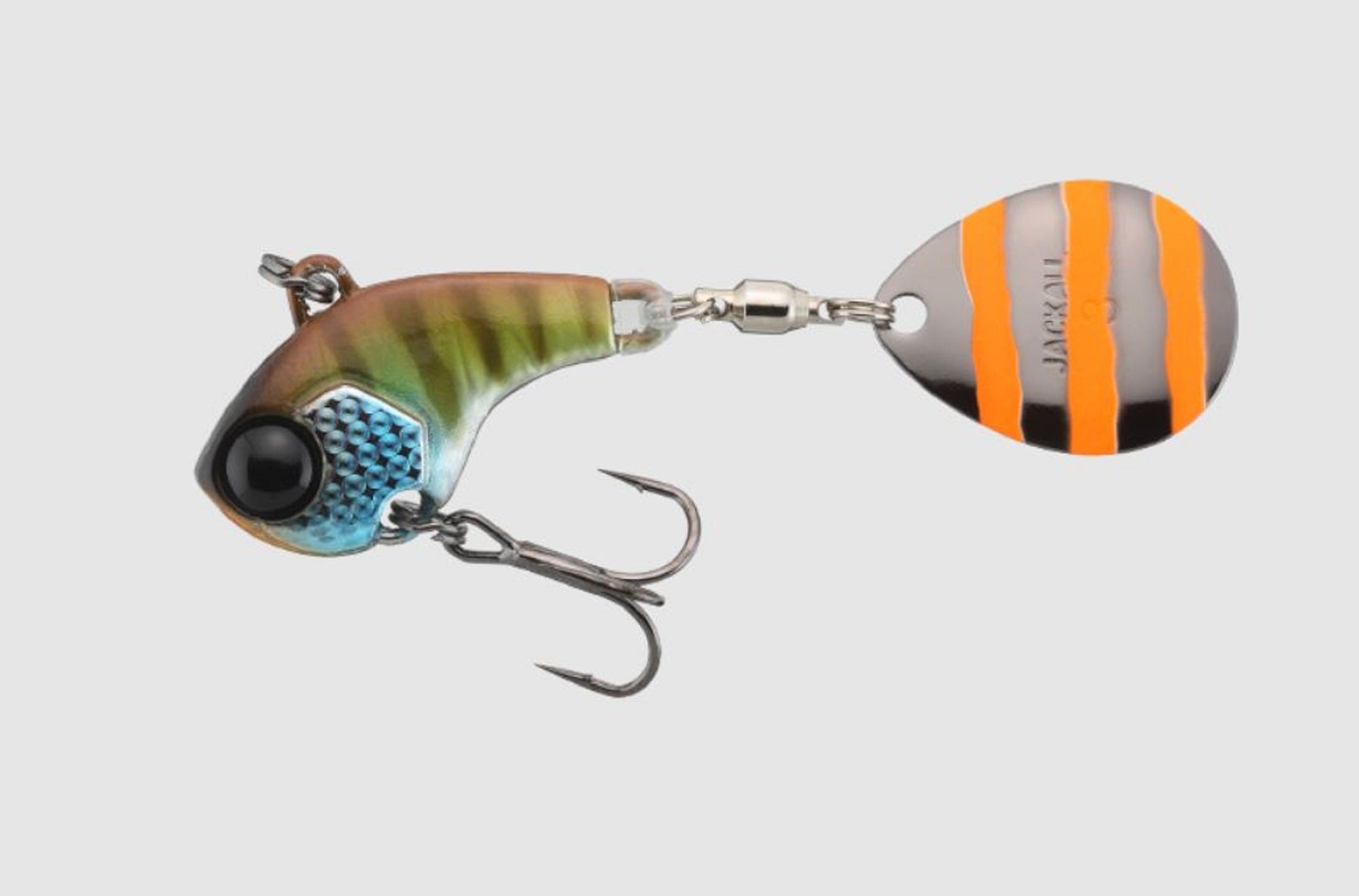 Jackall Deracoup 3/8 oz Spin Tail Sinking Lure Bluegill Stripe (1983)