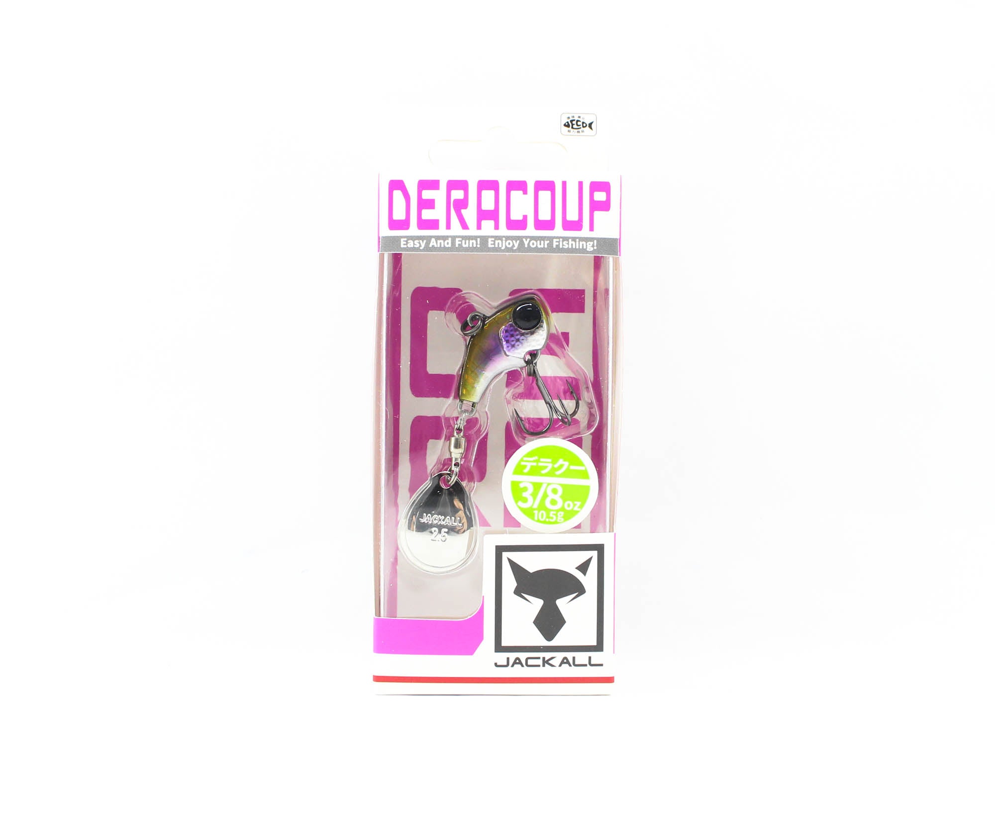 Jackall Deracoup 3/8 oz Spin Tail Sinking Lure Clear Up Wakasagi (2003)